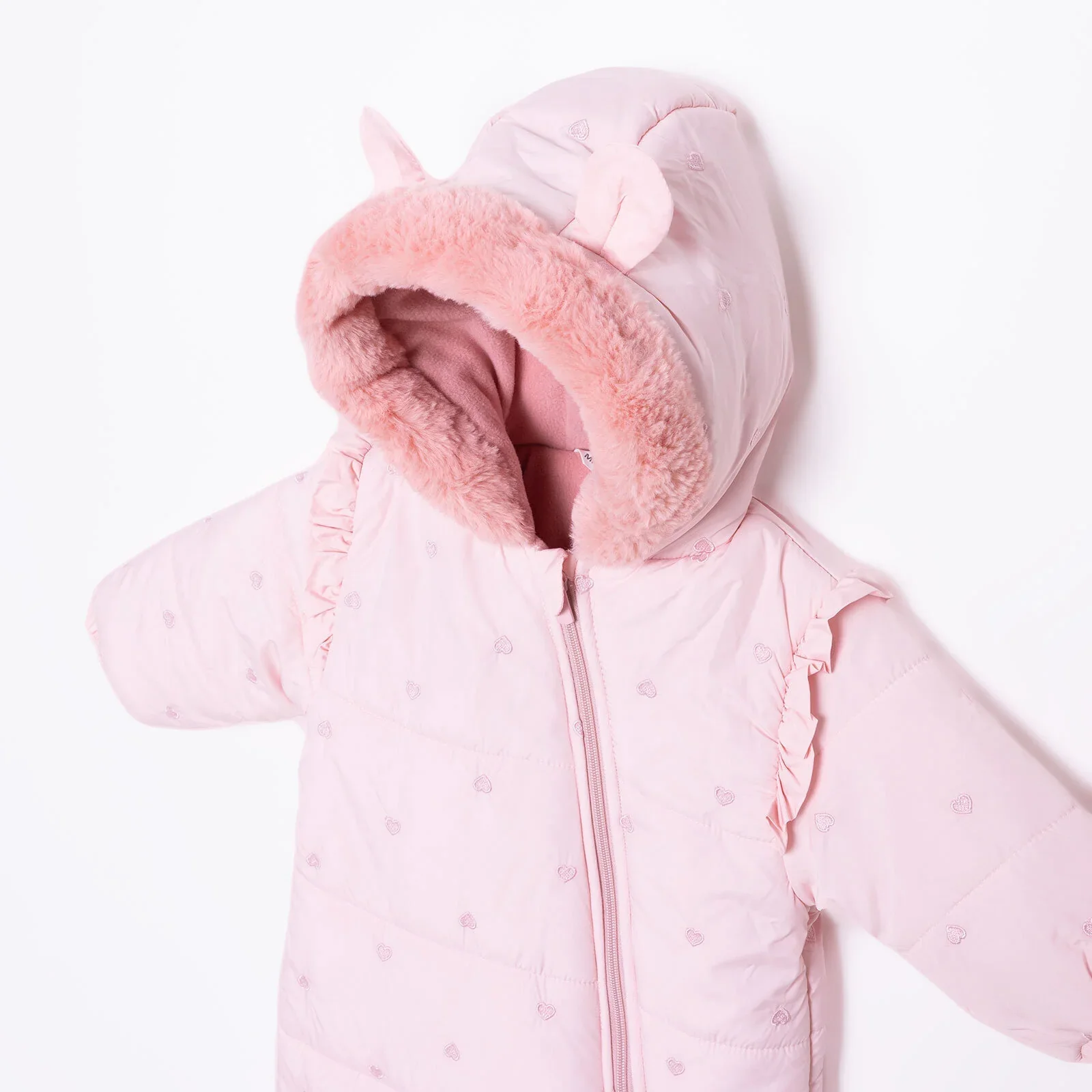 Midimod Girl Snowsuit - Light Pink - Image 3