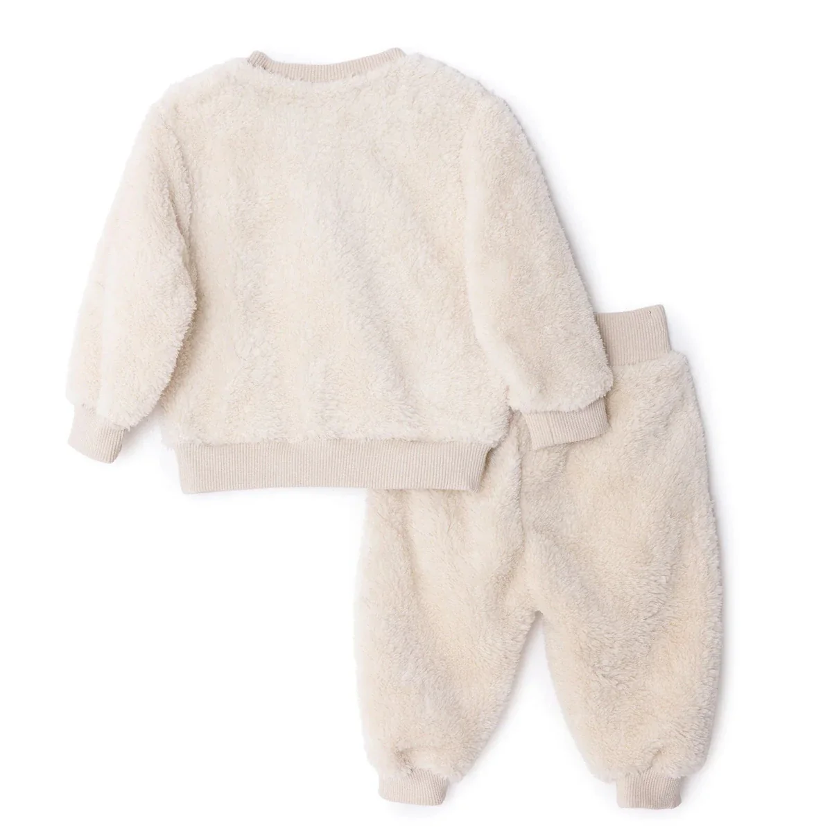 Midimod Newborn Sweatshirt-Footless Bottom - Ecru - Image 2