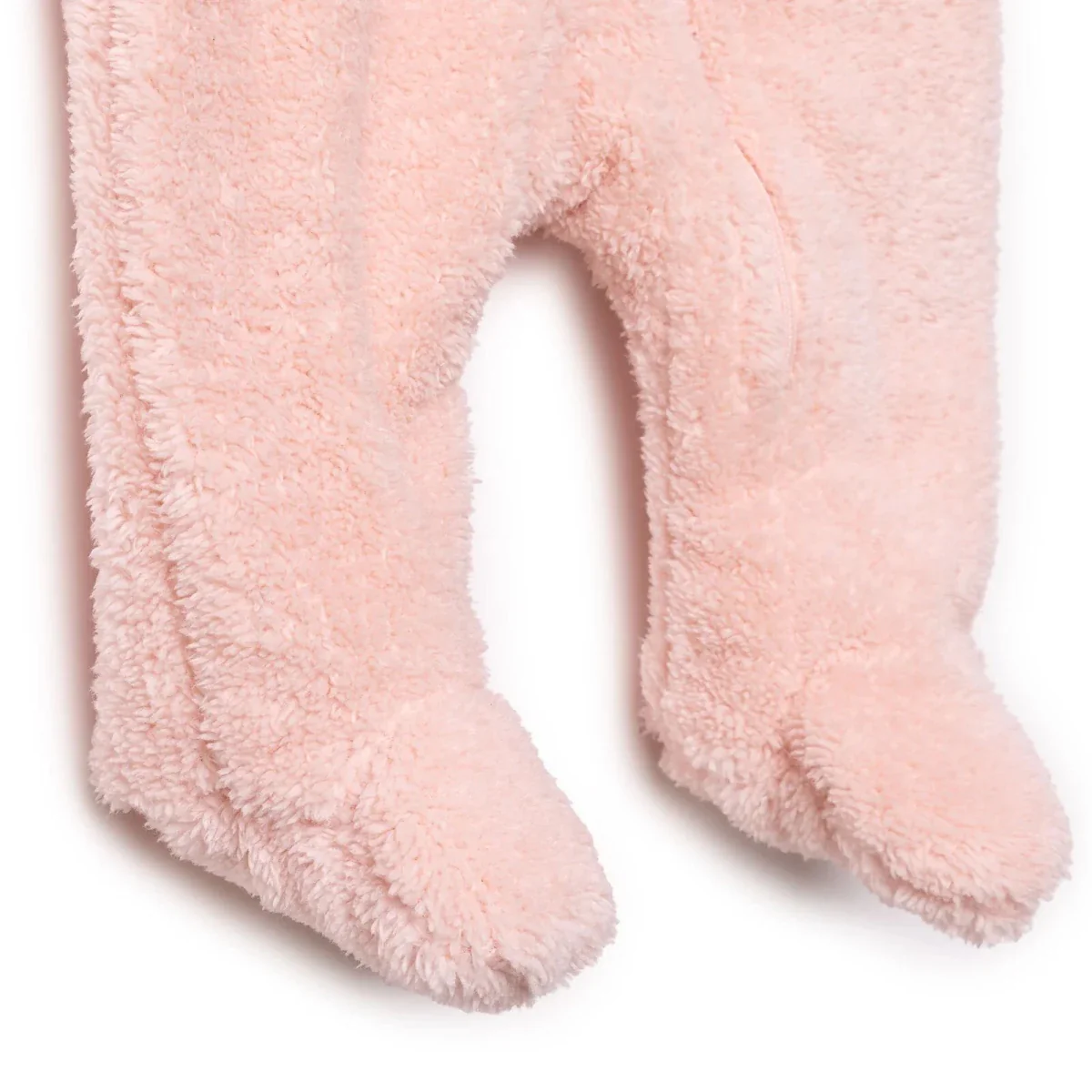 Midimod Newborn Welsoft Footed Jumpsuit - Light Pink - Image 6