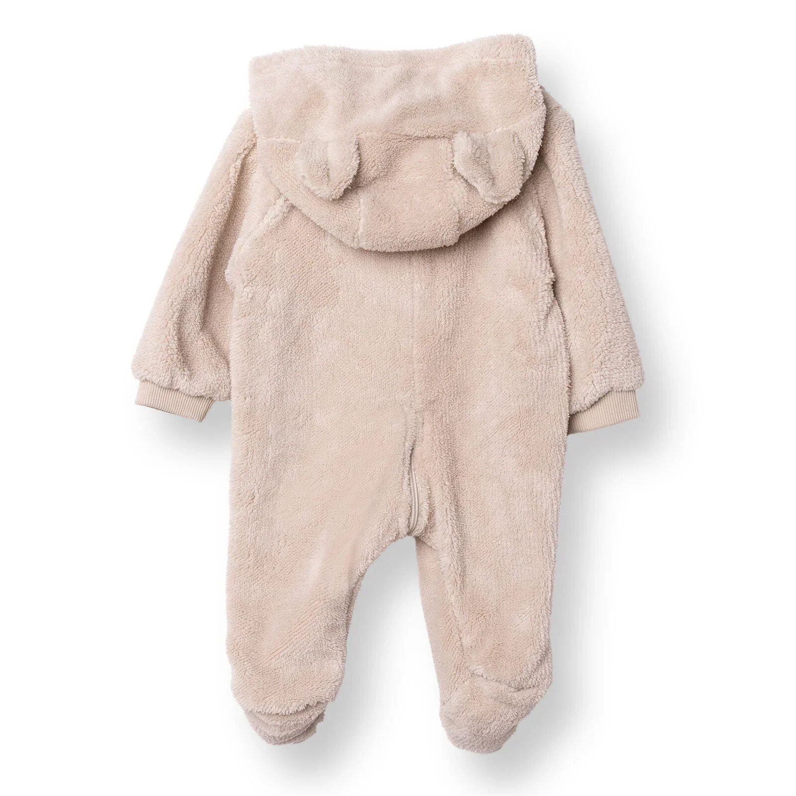 Midimod Newborn Welsoft Footed Jumpsuit - Ecru - Image 2