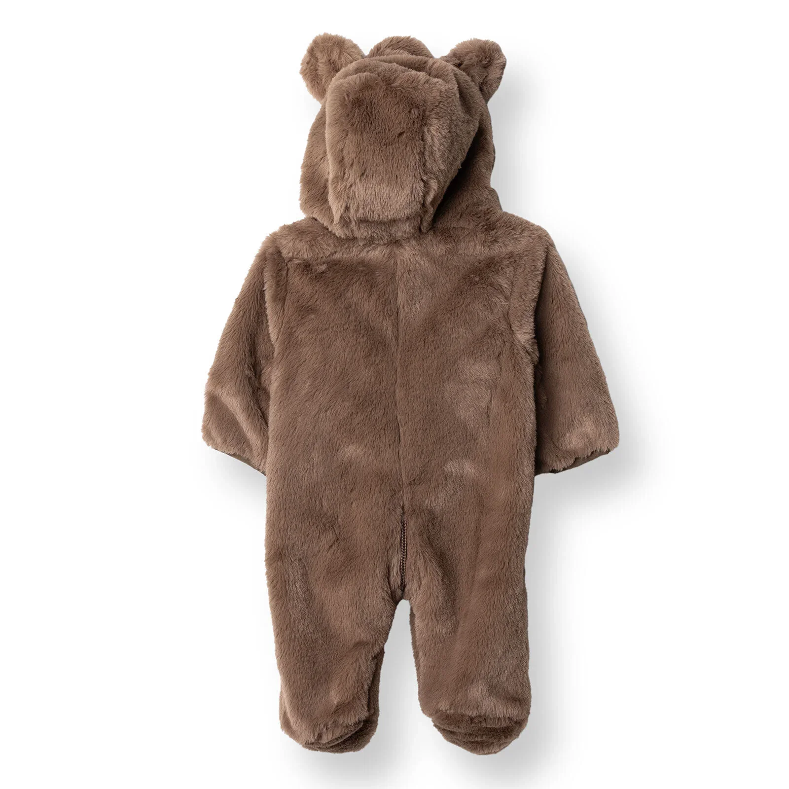 Midimod Newborn Welsoft Footed Jumpsuit - Brown - Image 2