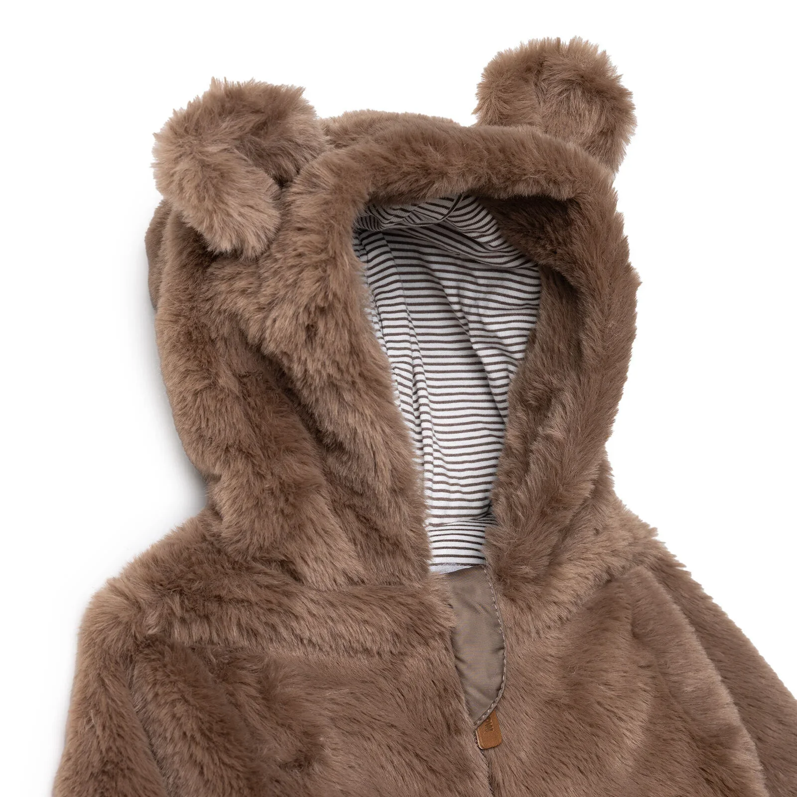 Midimod Newborn Welsoft Footed Jumpsuit - Brown - Image 3