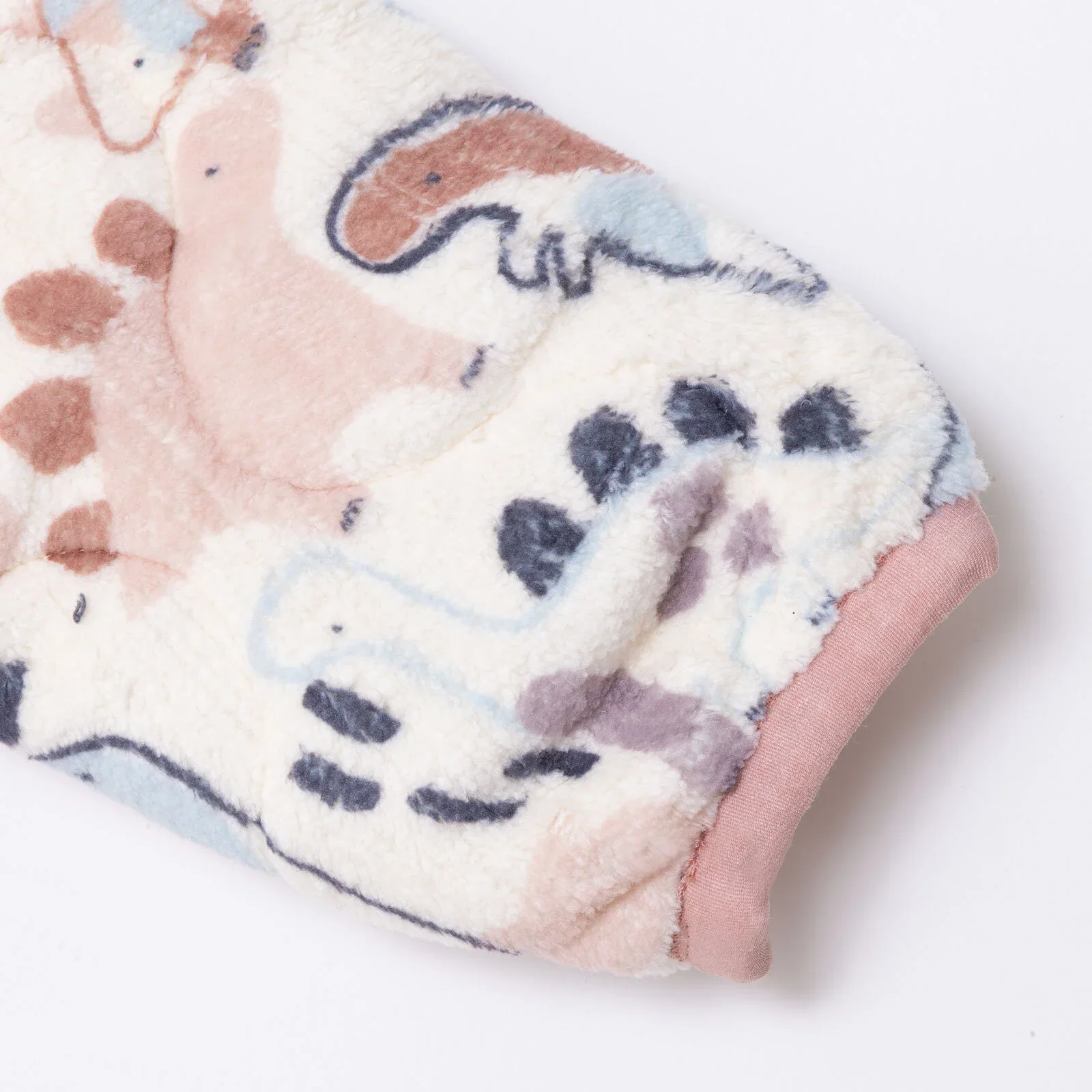 Midimod Newborn Welsoft Footed Jumpsuit - Ecru - Image 7