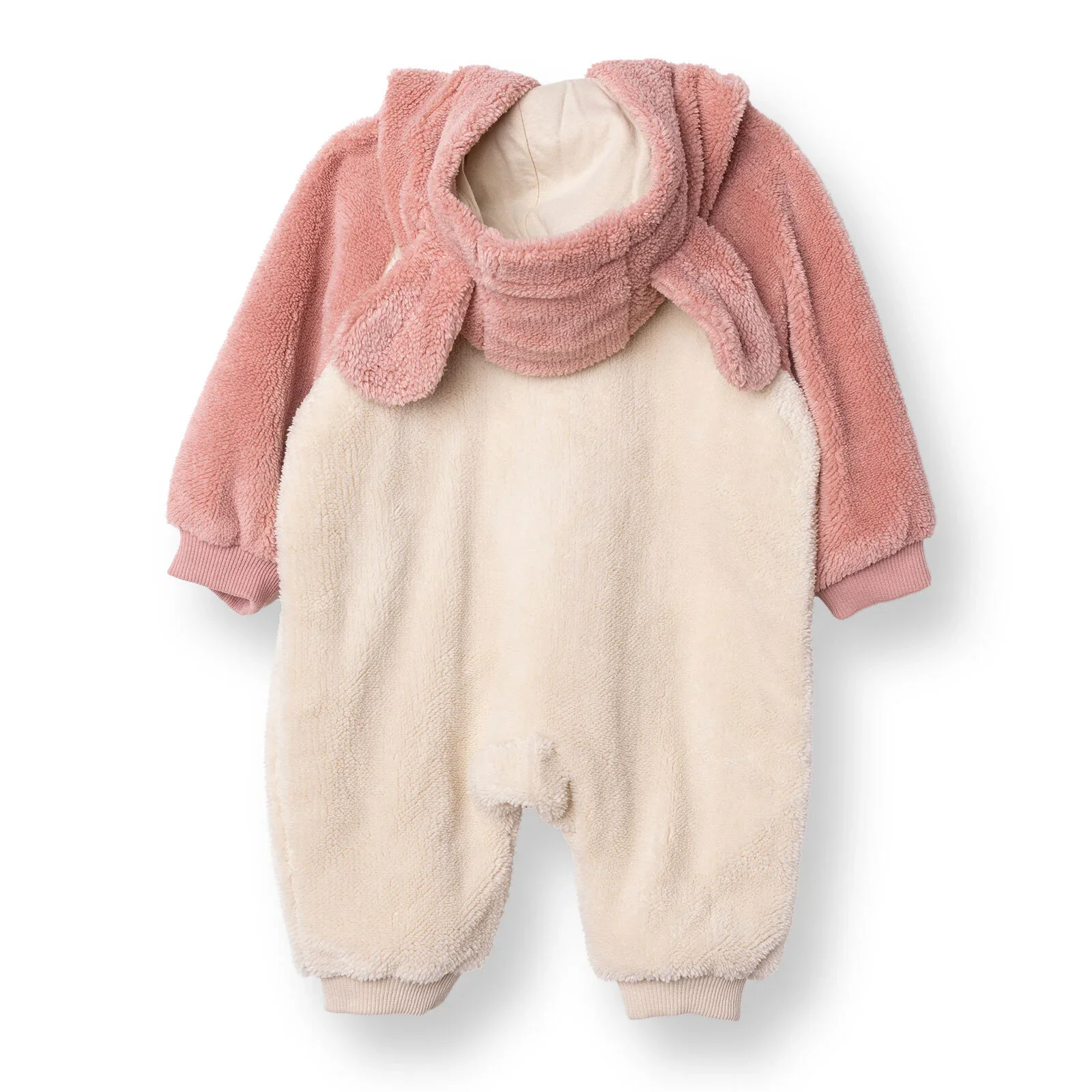 Midimod Newborn Welsoft Footless Jumpsuit - Ecru - Image 2