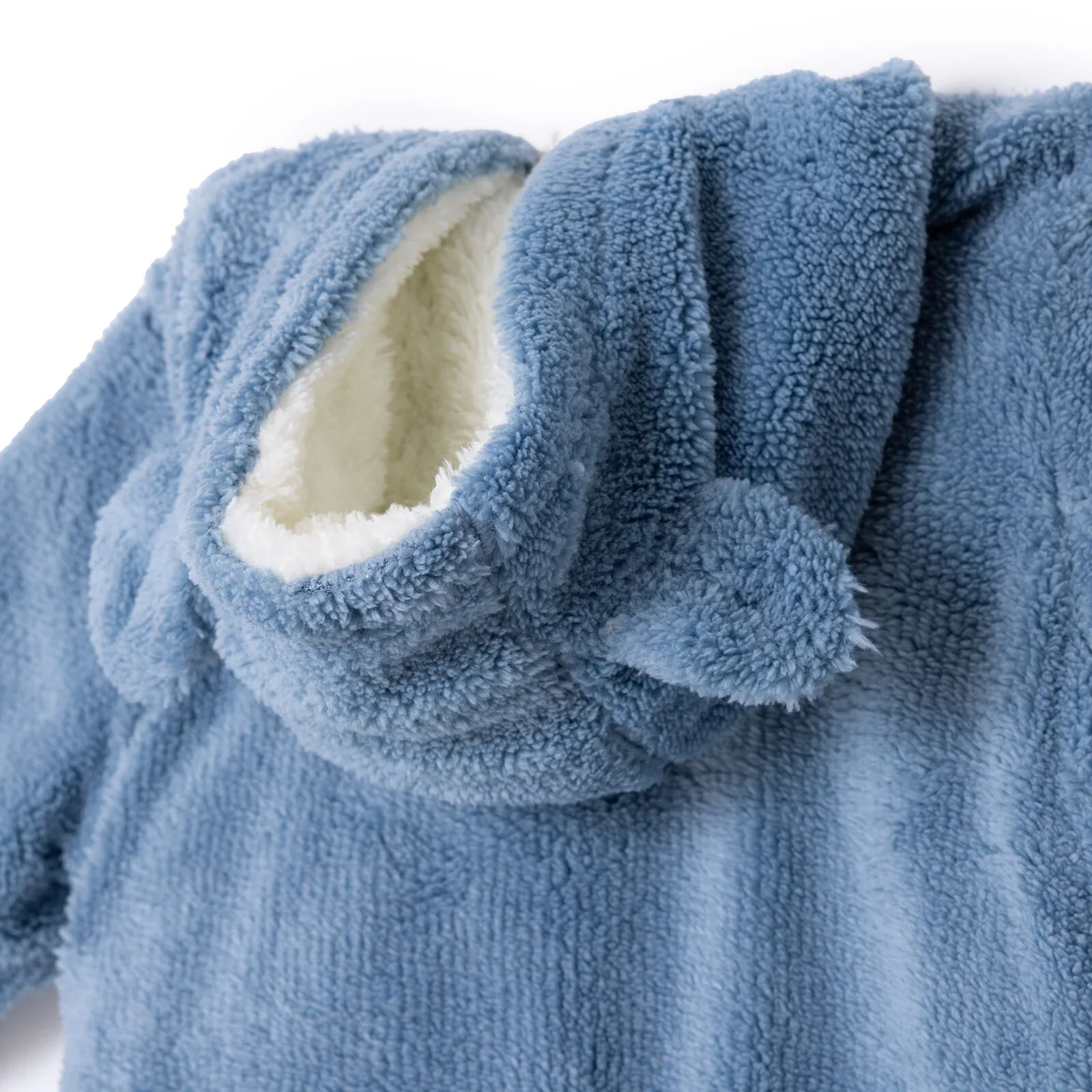 Midimod Newborn Welsoft Footless Jumpsuit - Blue - Image 6