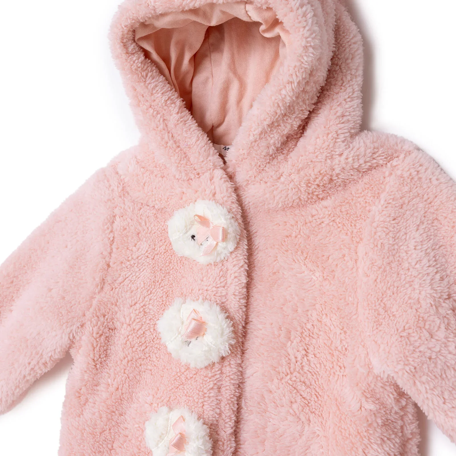 Midimod Newborn Welsoft Footless Jumpsuit - Pink - Image 4