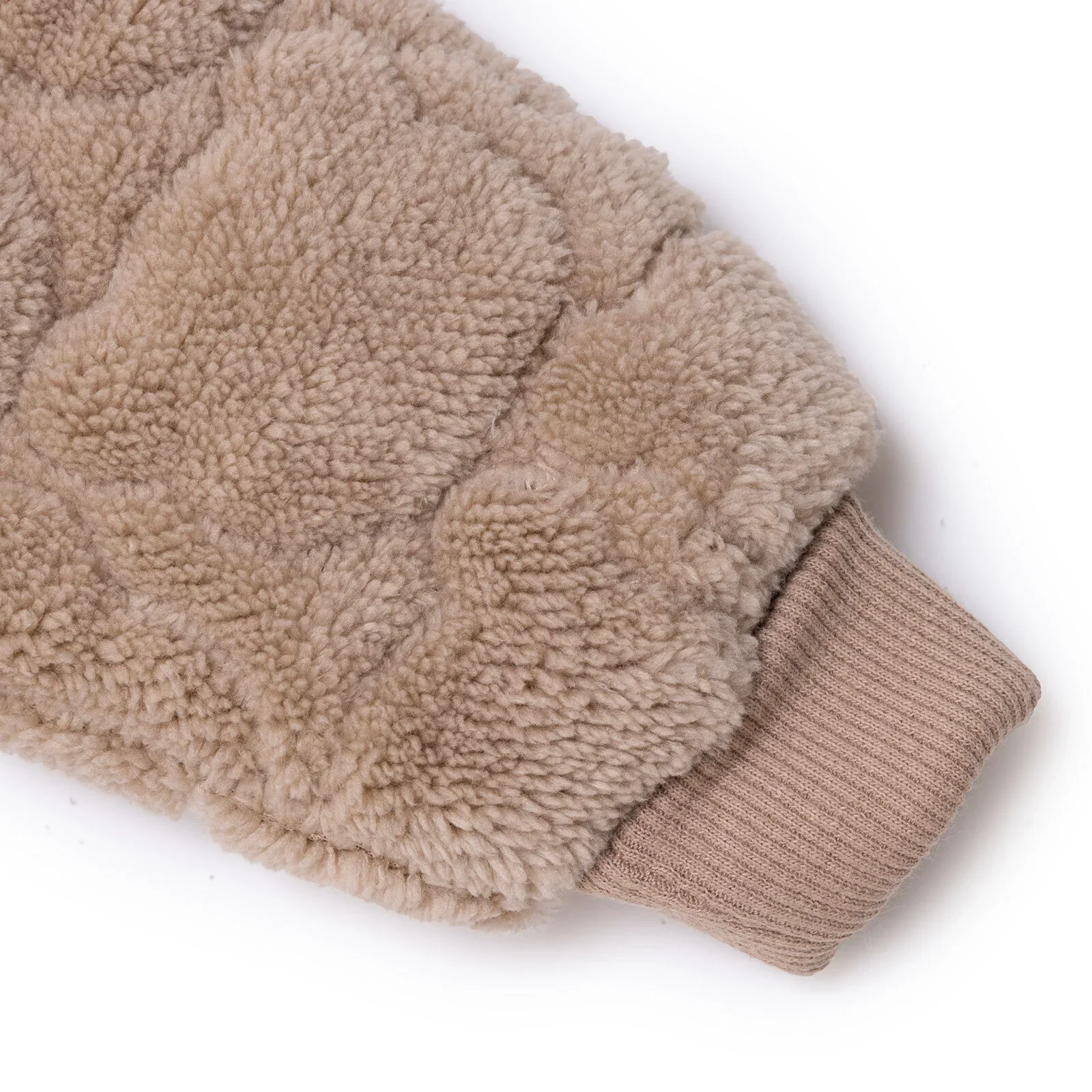 Midimod Newborn Welsoft Footless Jumpsuit - Beige - Image 7