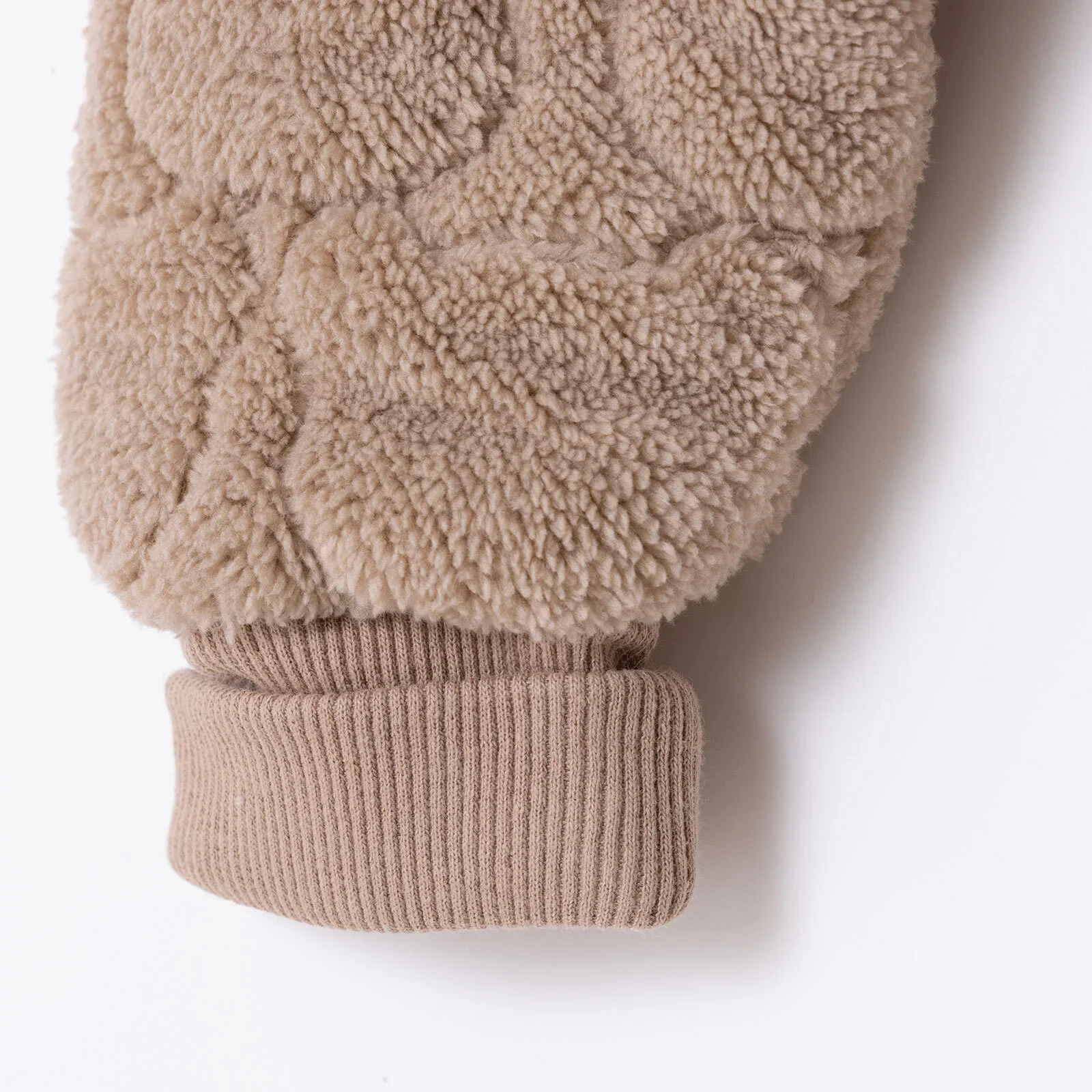 Midimod Newborn Welsoft Footless Jumpsuit - Beige - Image 8