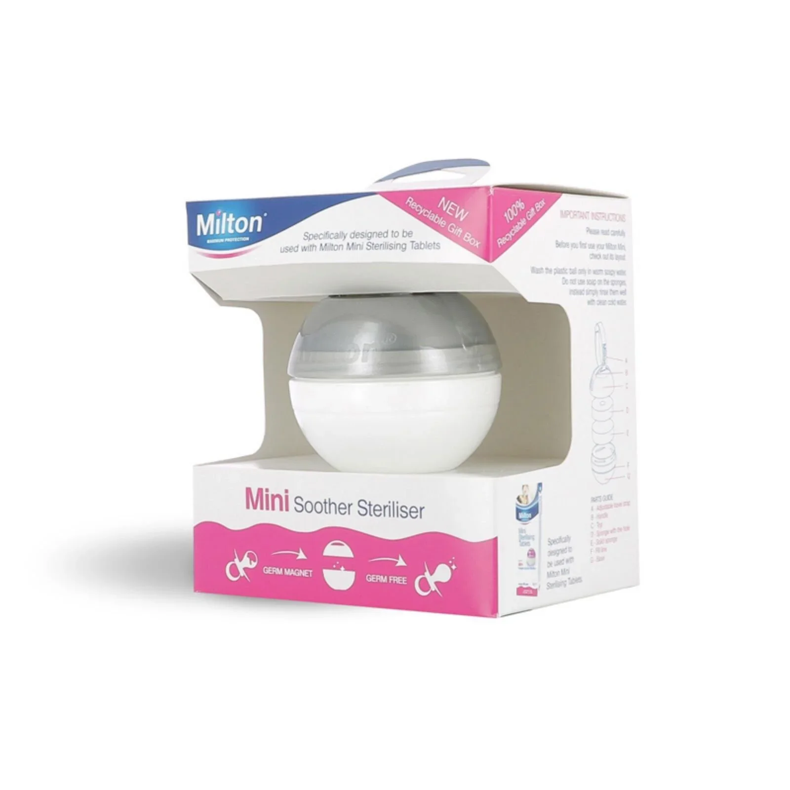 Milton Mini Soother Steriliser Silver - Image 3