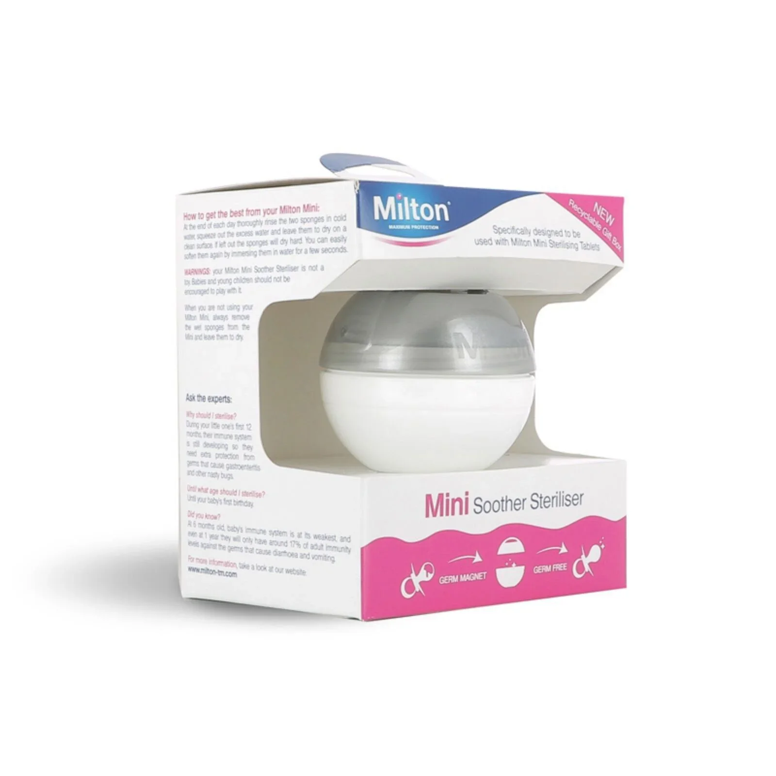 Milton Mini Soother Steriliser Silver - Image 4
