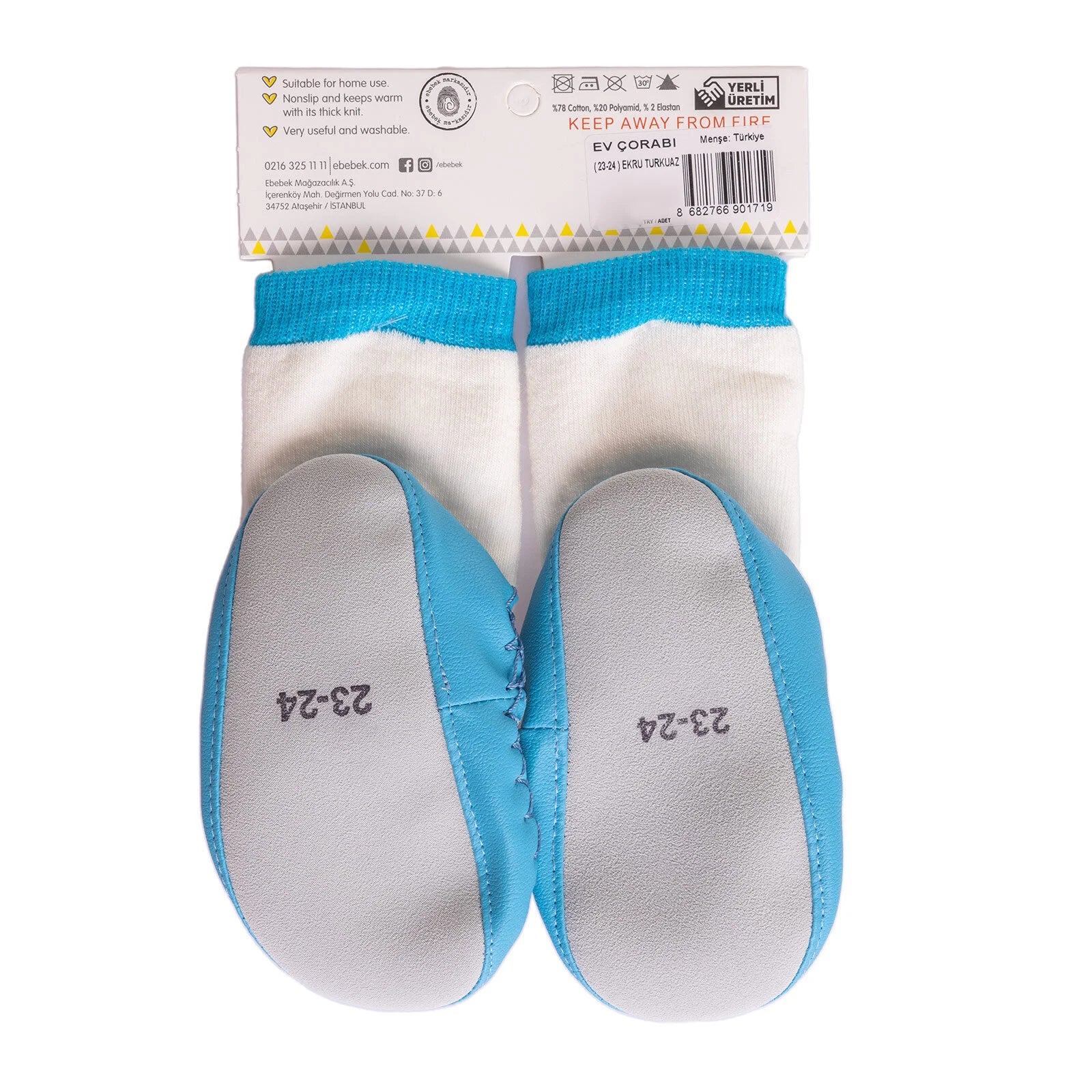 Minissa Baby Boy Pack of 3 Socks - Ecru - Image 8