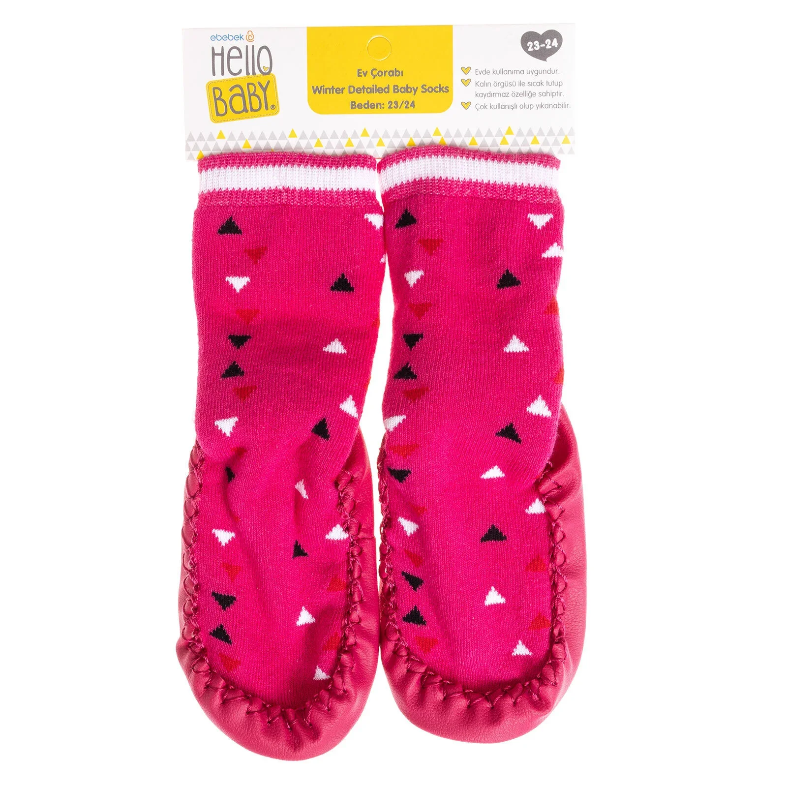 Minissa Baby Girl Pack of 3 Socks - Pink - Image 9