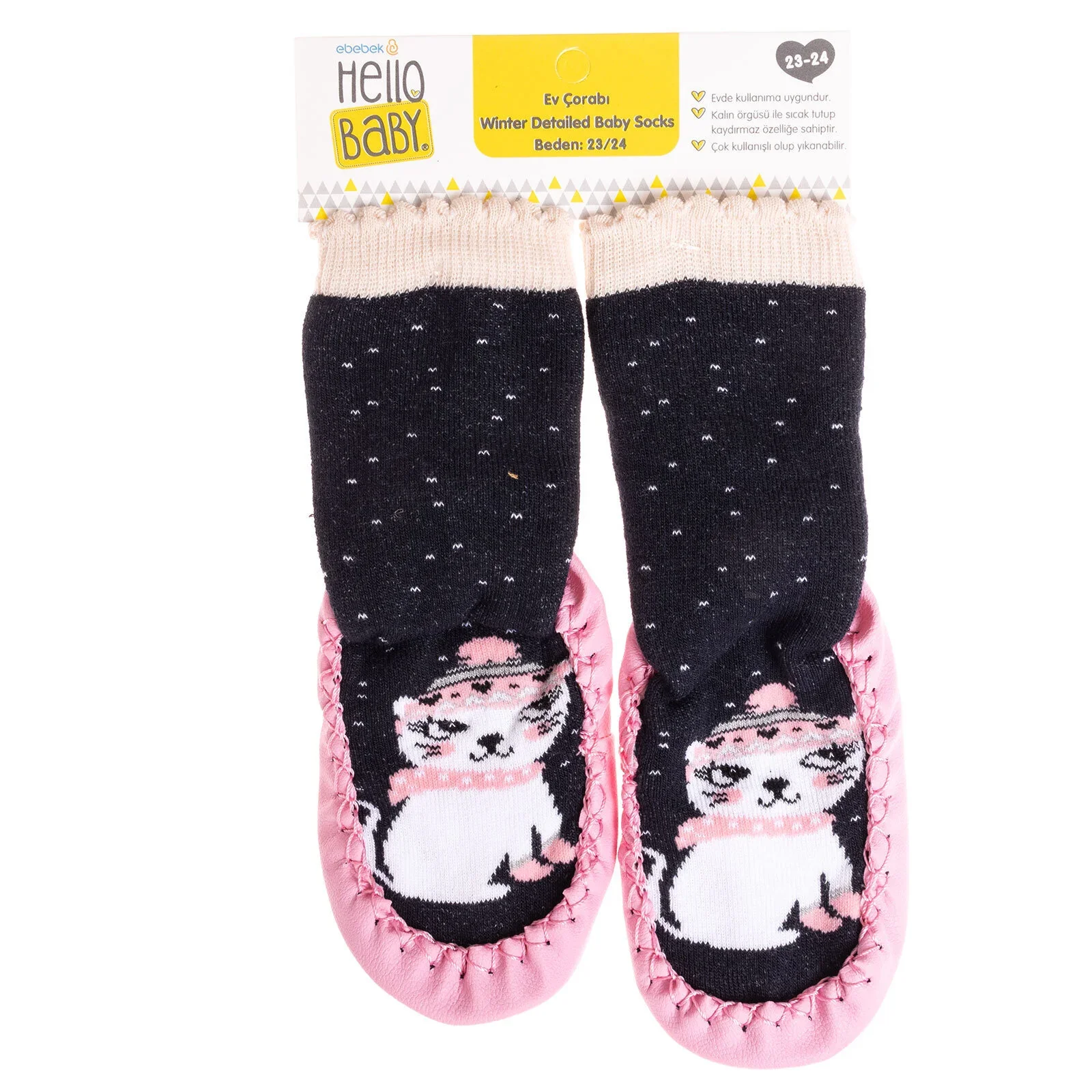 Minissa Baby Girl Pack of 3 Socks - Pink - Image 8