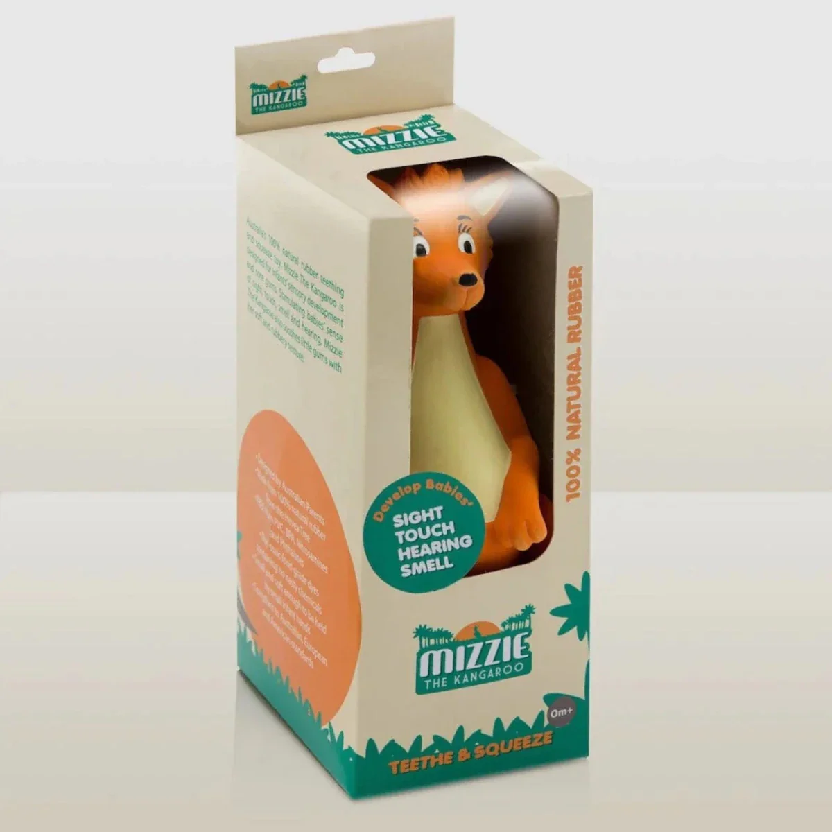 Mizzie The Kangaroo 100% Natural Rubber Teething Toy - Image 2