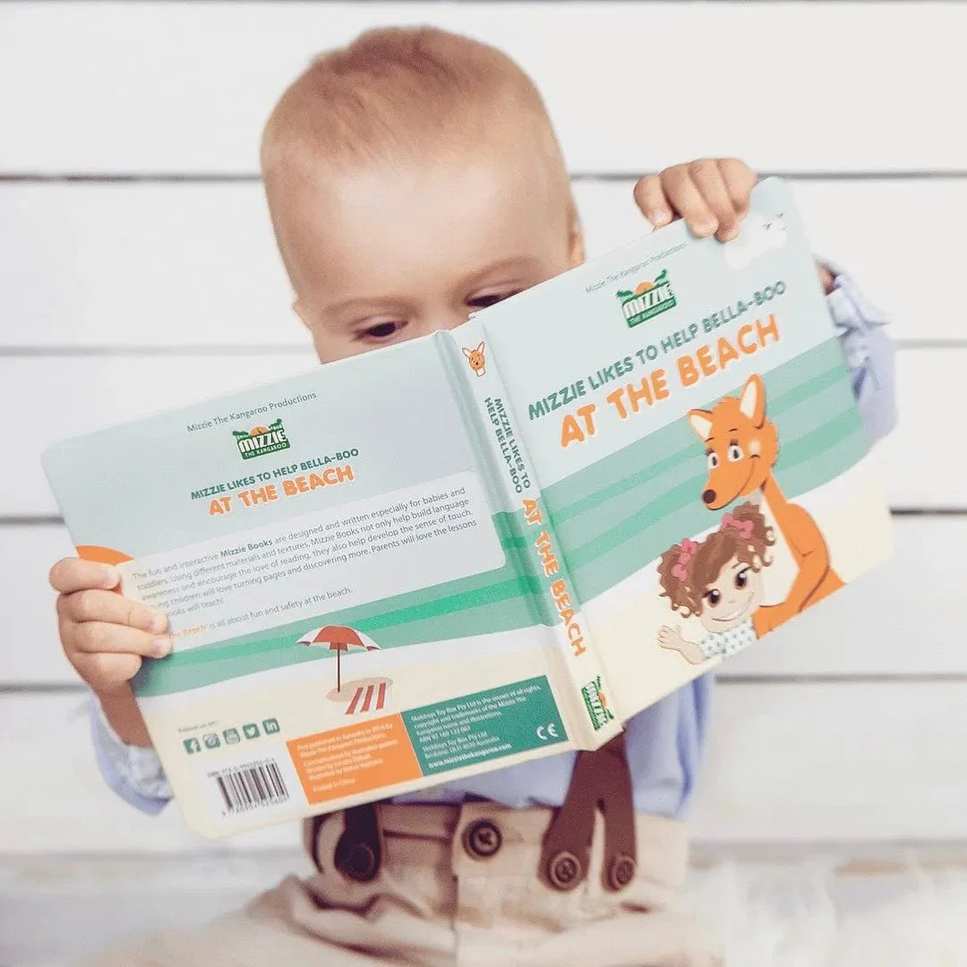 Mizzie the Kangaroo At The Beach Touch & Feel Book - Image 3