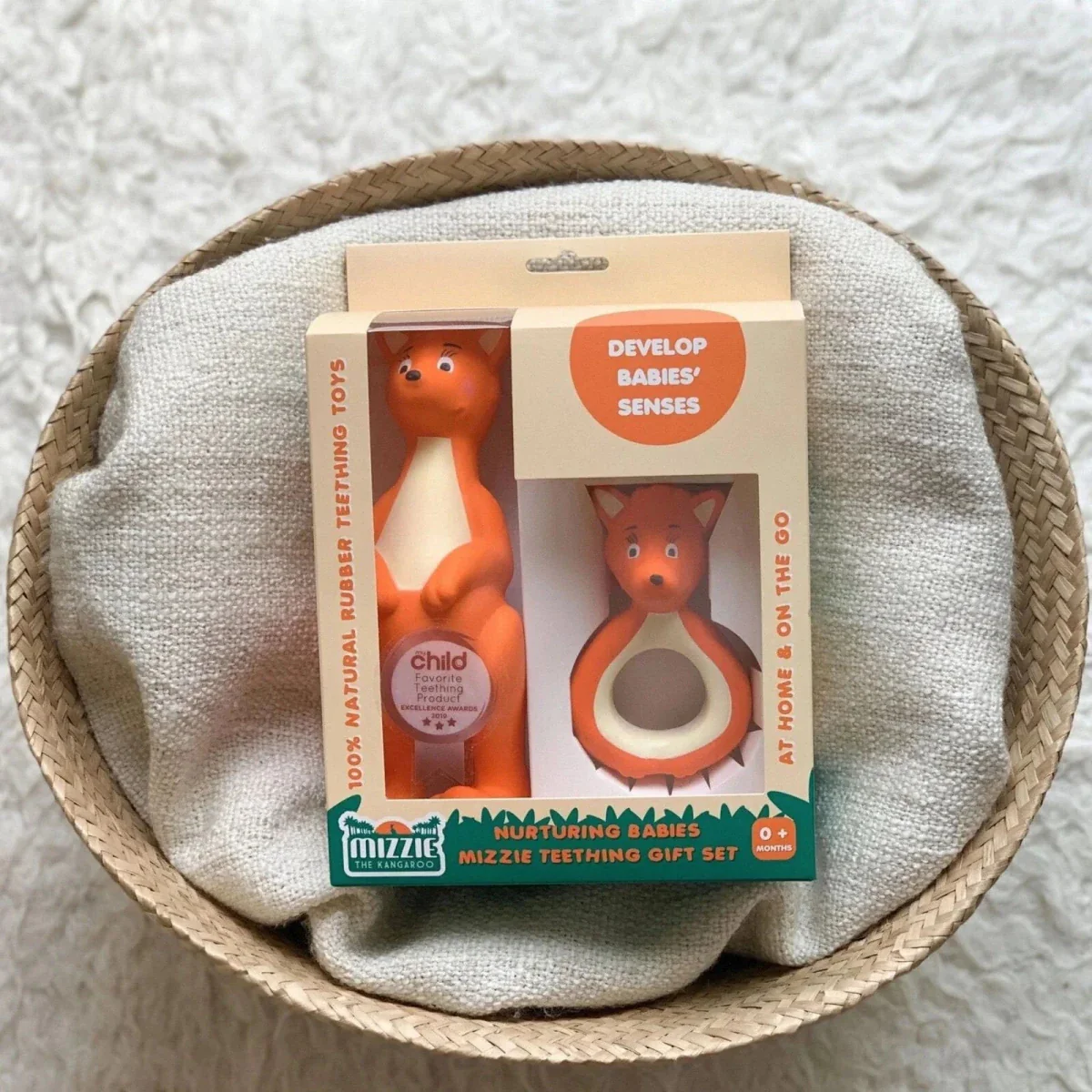 Mizzie the Kangaroo Nurturing Babies Mizzie Teether Gift Set - Image 2