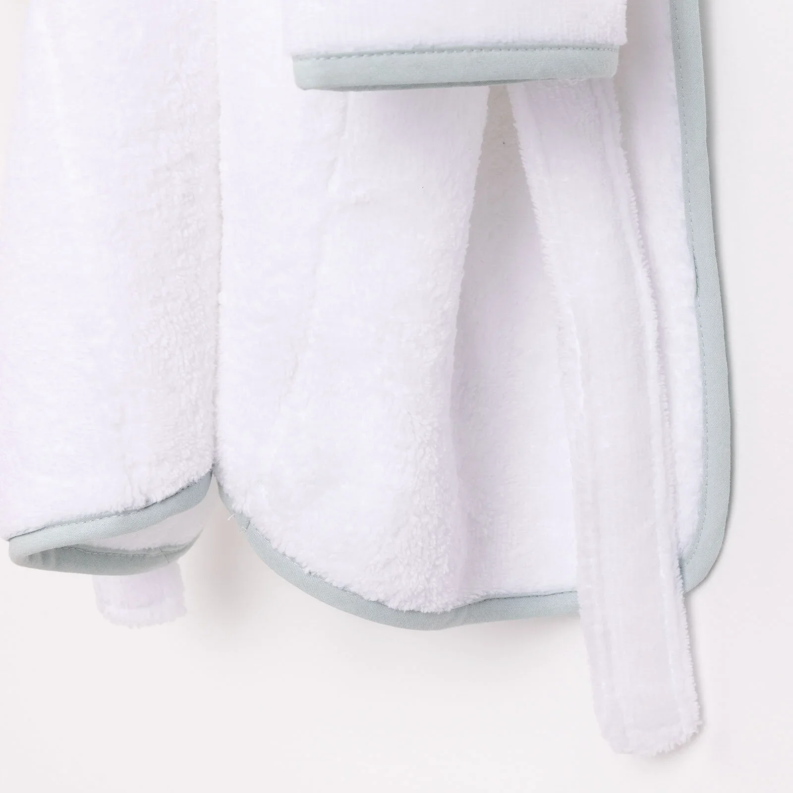 Mollia Boy Baby Bathrobe - White - Image 8