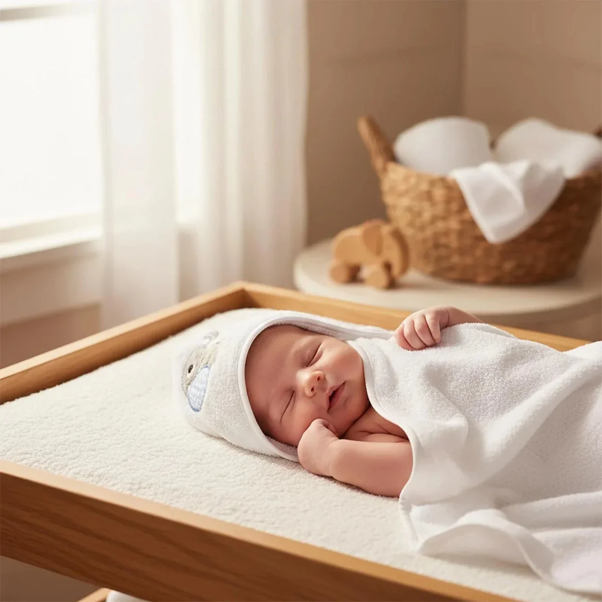 Mollia Boys Towel 75x75 cm - White - Image 2
