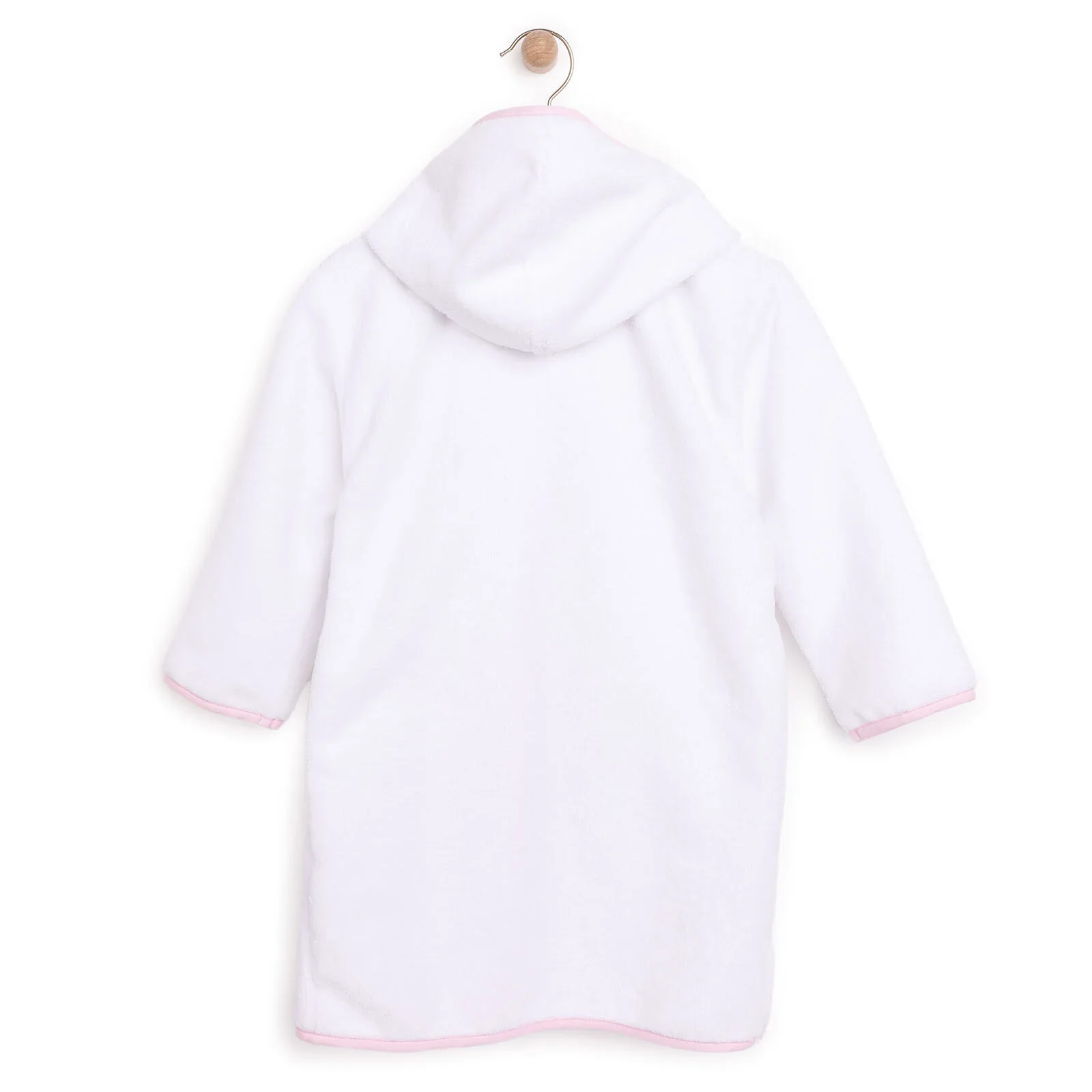 Mollia Girl Baby Bathrobe - White - Image 2