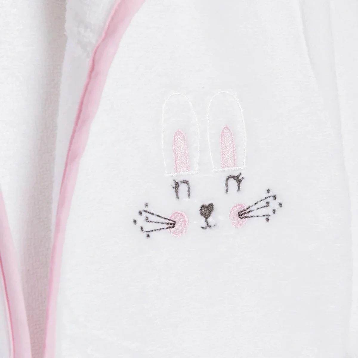 Mollia Girls Baby Bathrobe - White - Image 3