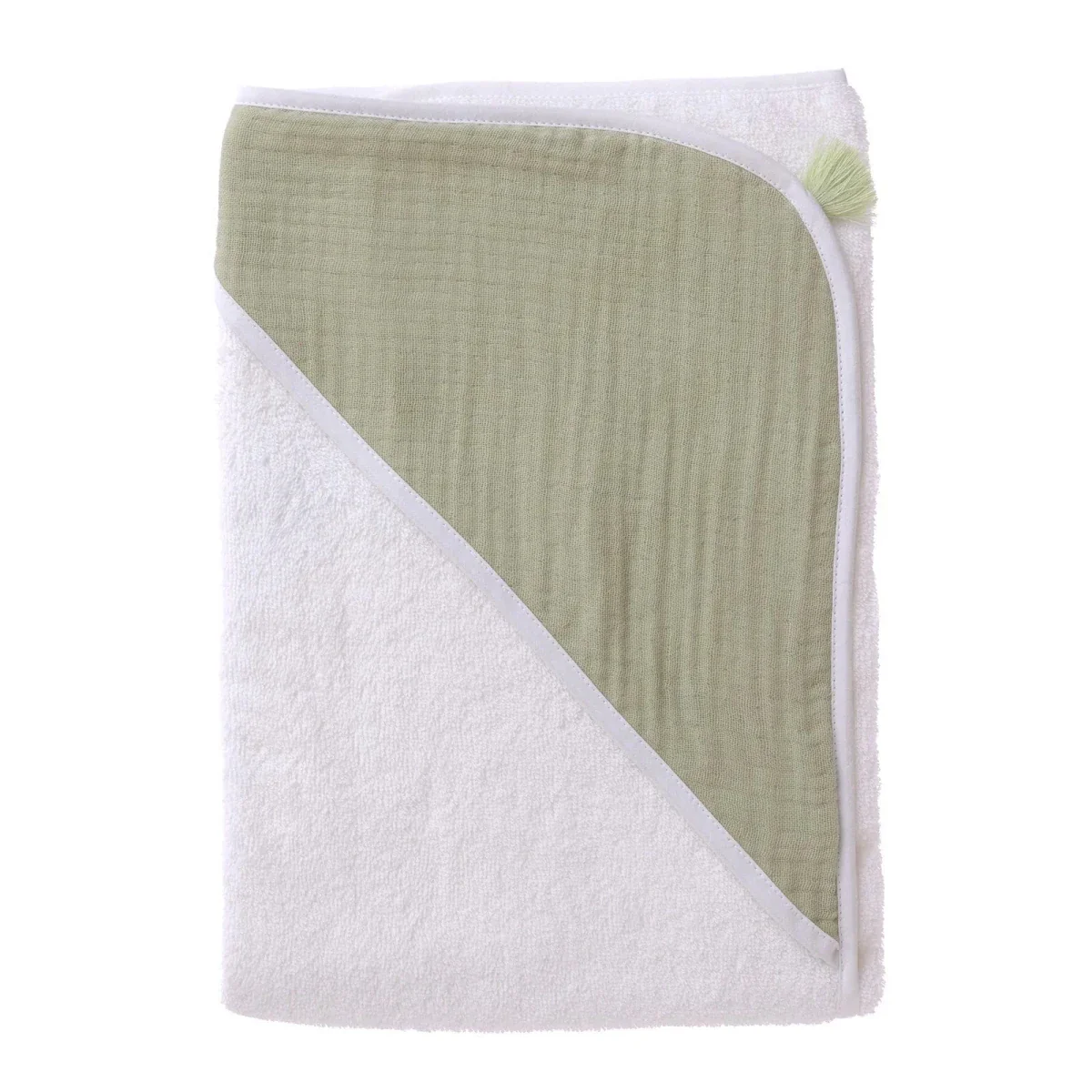 Mollia Unisex Baby Towel - Green - Image 8