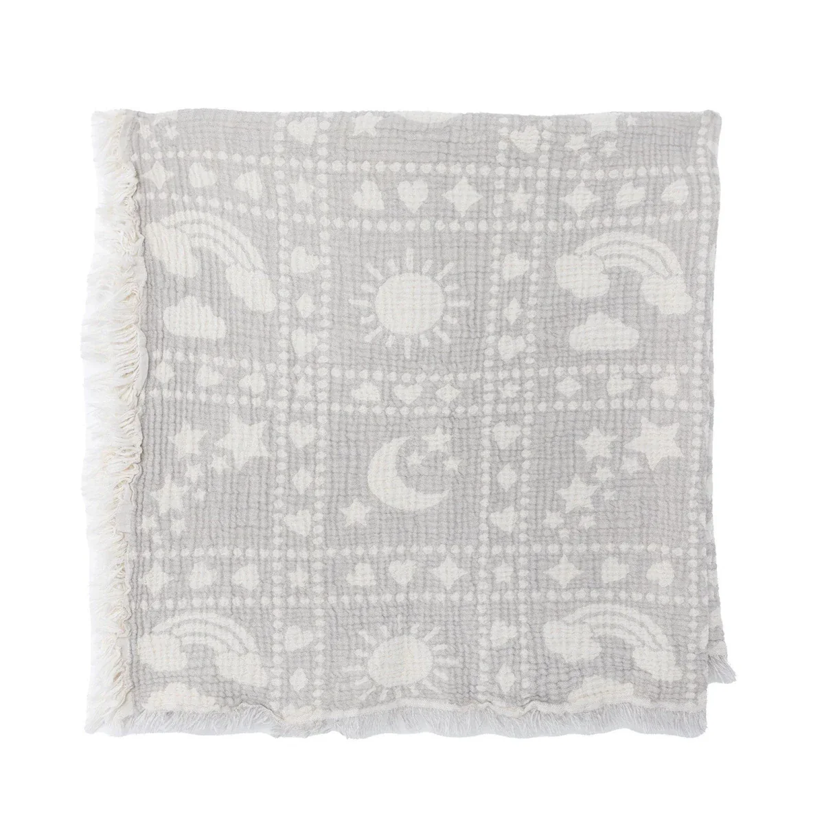 Mollia Unisex Muslin Blanket - Grey - Image 4