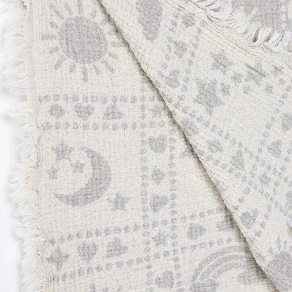 Mollia Unisex Muslin Blanket - Grey - Image 6