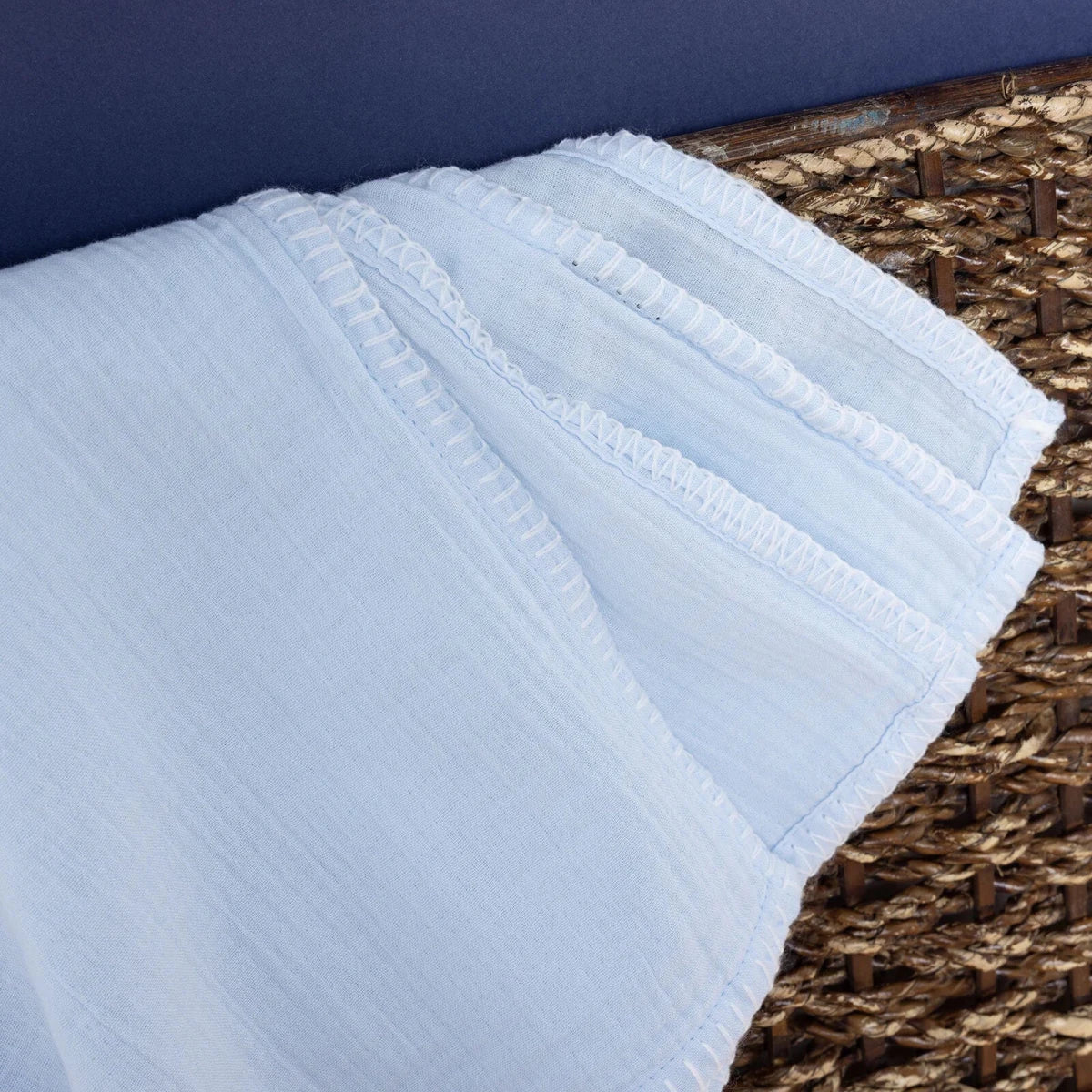 Mollia Unisex Muslin Blanket - Blue - Image 2