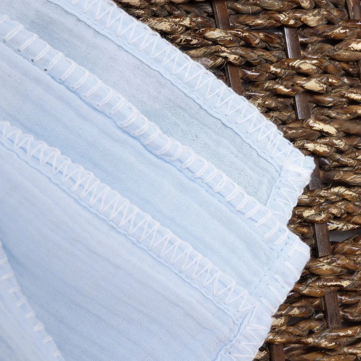 Mollia Unisex Muslin Blanket - Blue - Image 3