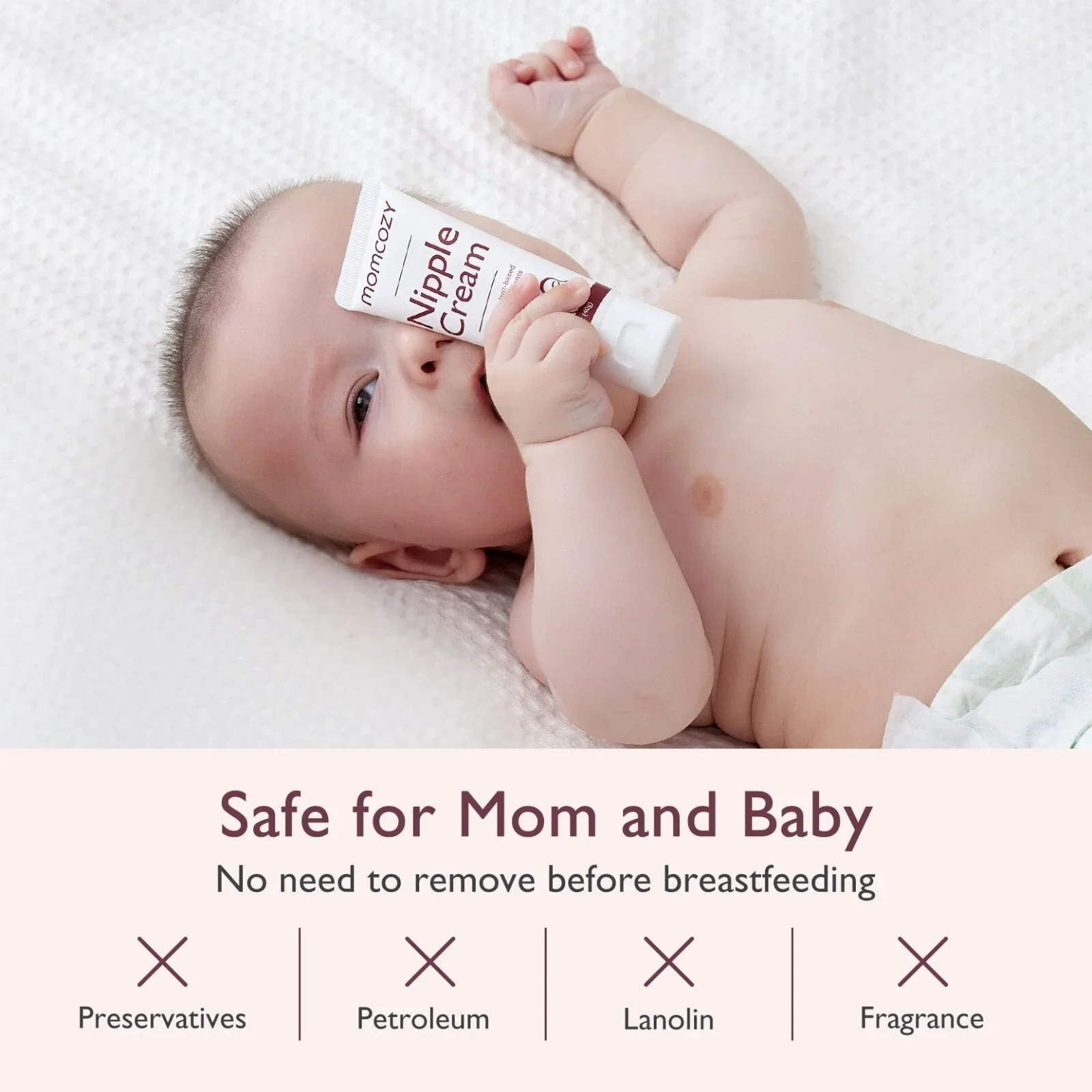 Momcozy 100% Natural Nipple Cream for Breastfeeding 40gr - Image 2