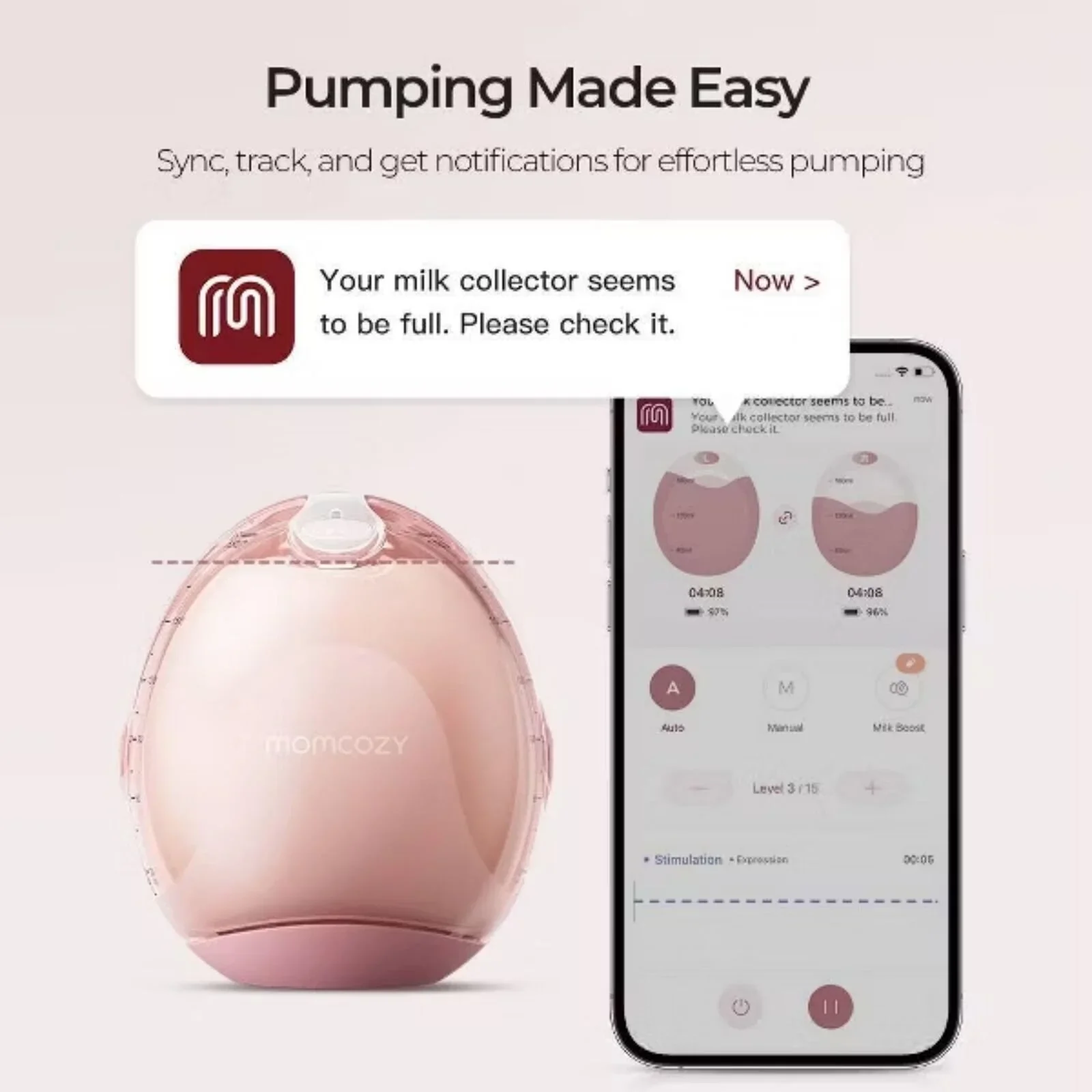 Momcozy Air 1 Ultra-Slim Double Breast Pump - Image 6