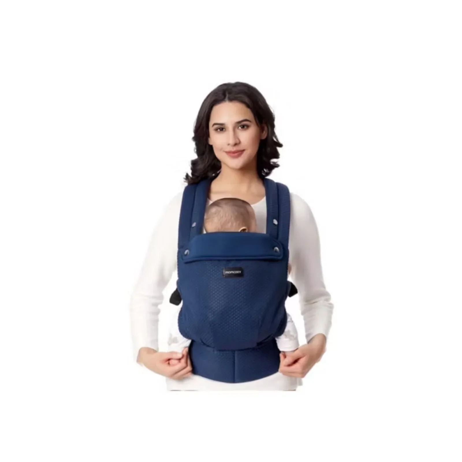 Momcozy Baby Carrier Newborn to Toddler Air Mesh - Blue - Image 2