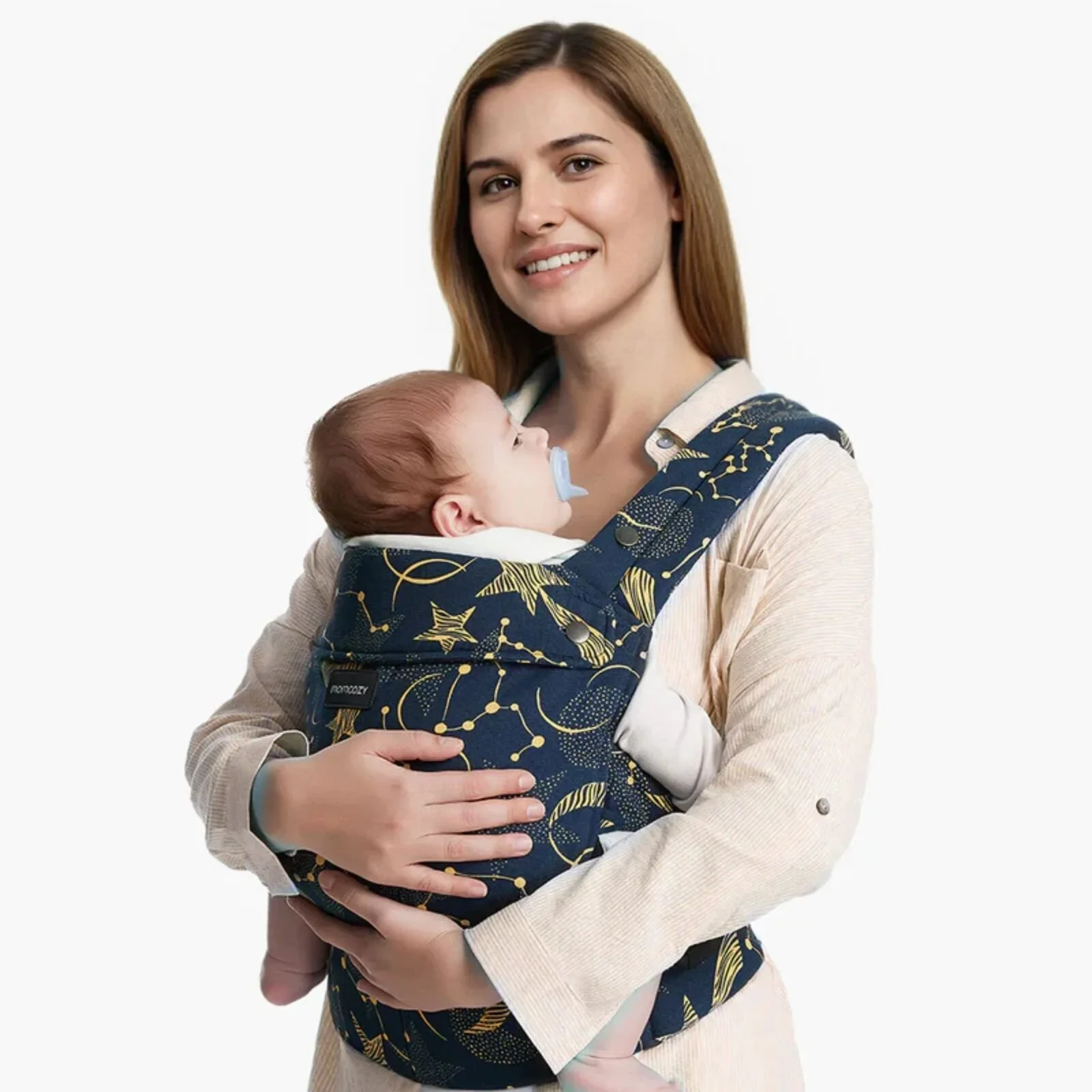 Momcozy Baby Carrier Newborn to Toddler Cotton - Starry Night - Image 8