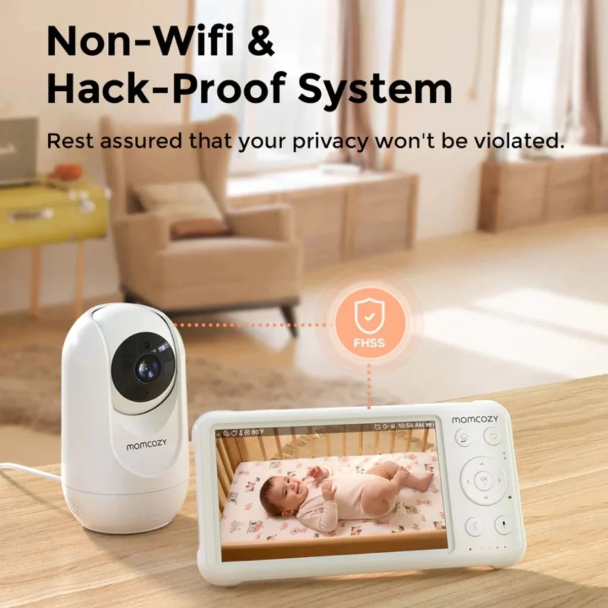 Momcozy BM01 5" Baby Monitor & Camera - Image 10