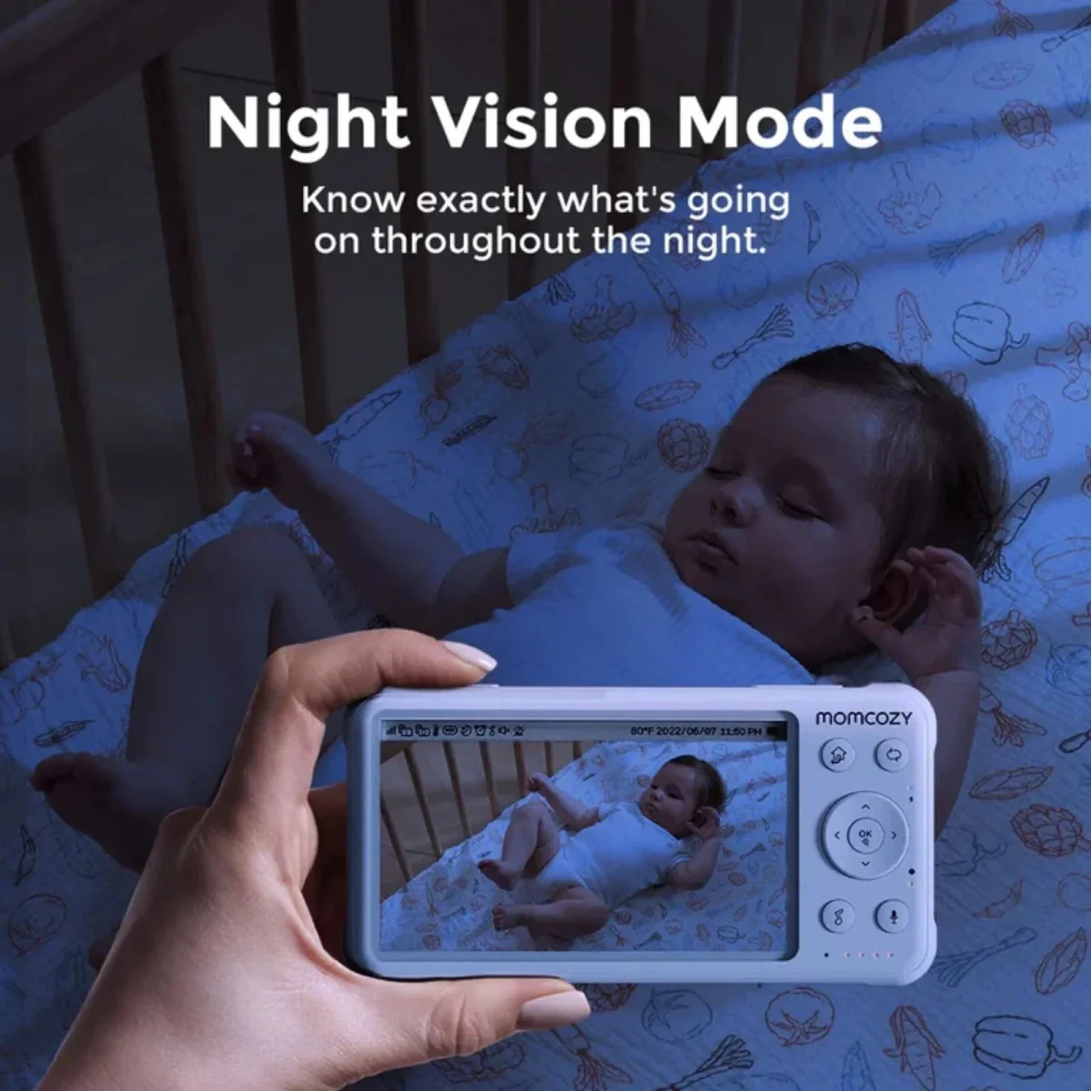 Momcozy BM01 5" Baby Monitor & Camera - Image 14