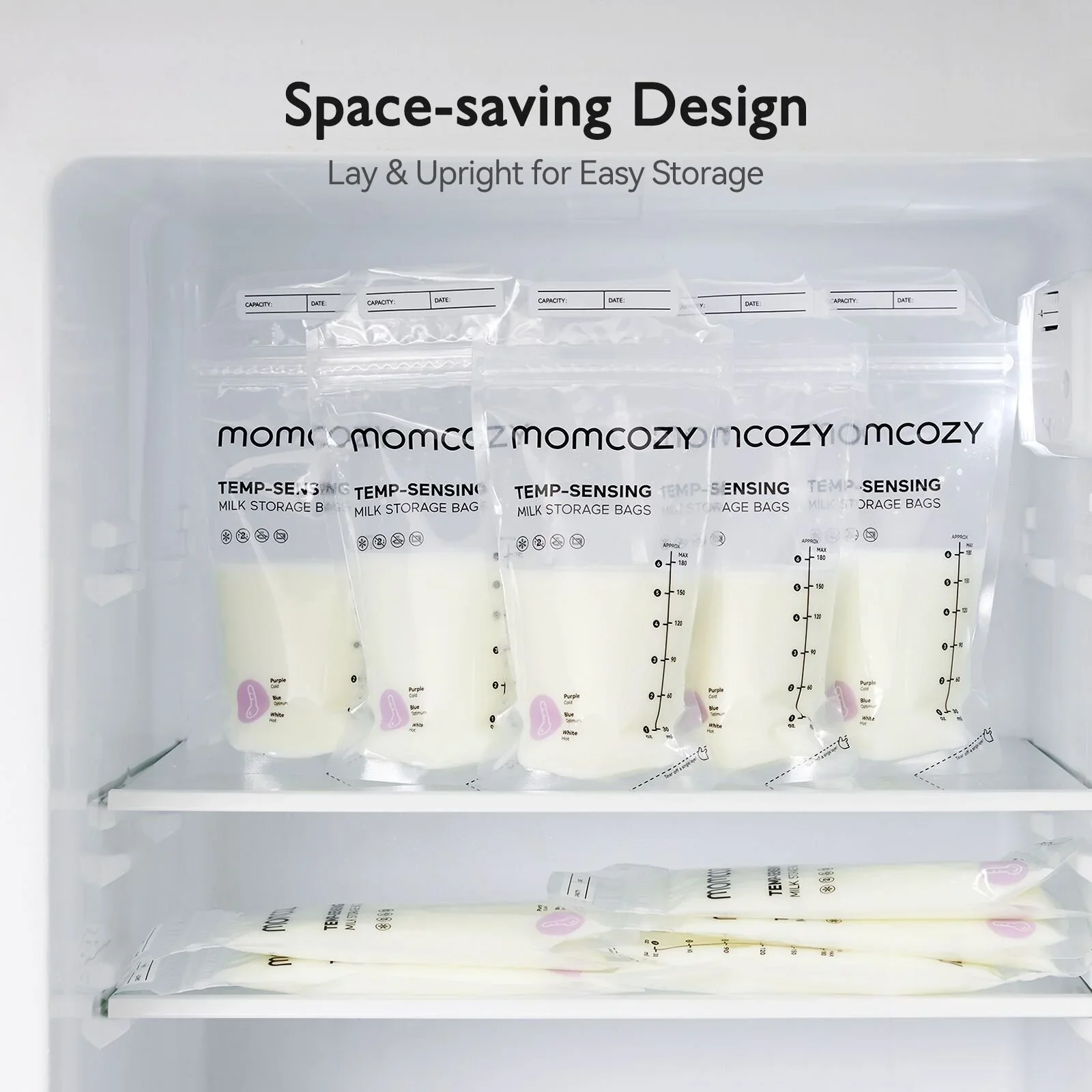 Momcozy Breast Milk Storage Bags 180ml 50 pcs - Image 4