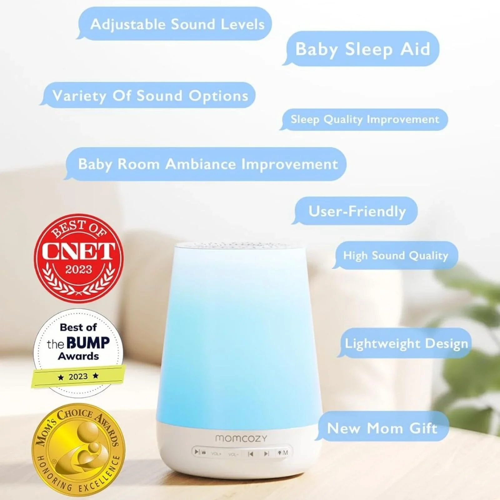 Momcozy White Noise Baby Sound Machine - Image 2