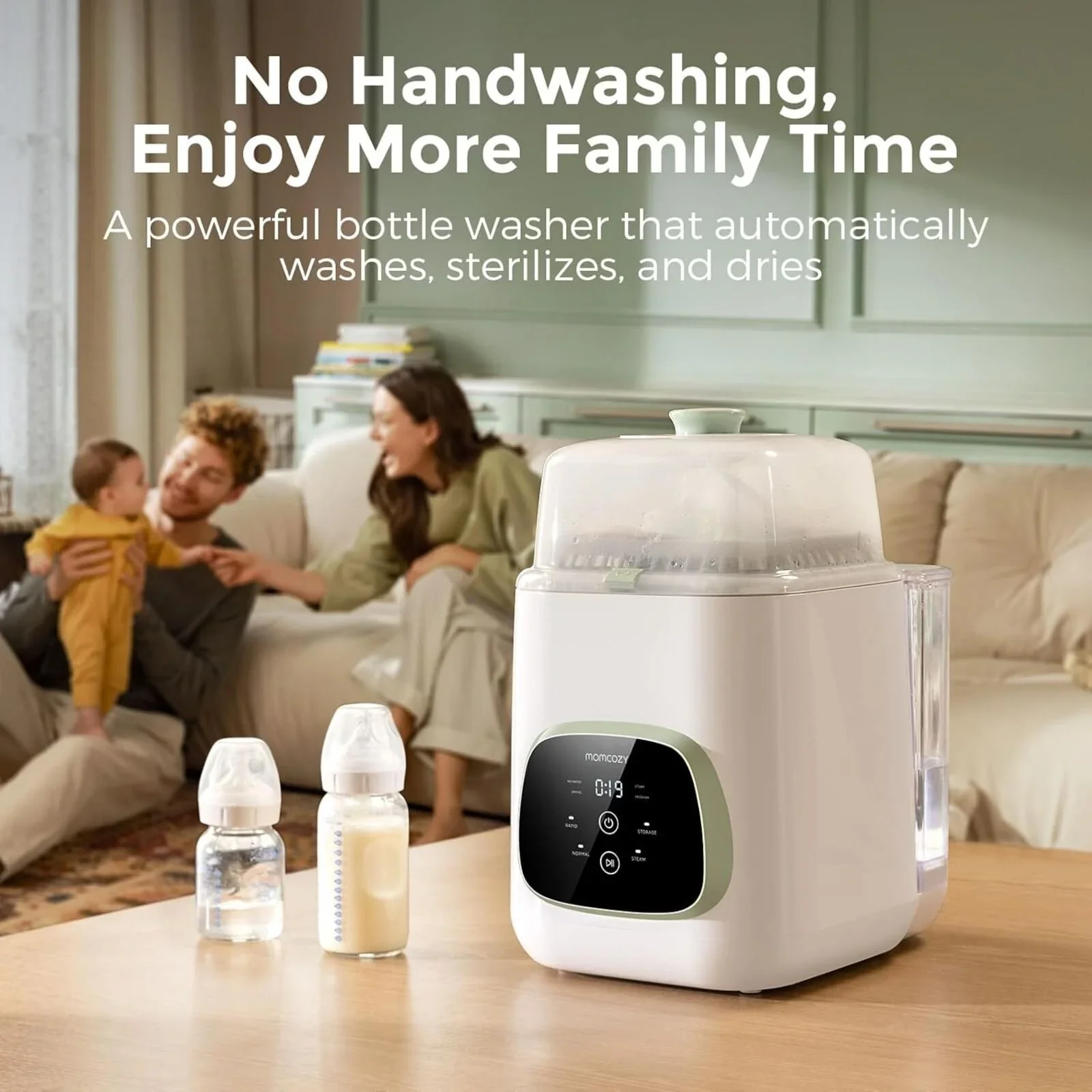 Momcozy KleanPal Pro Baby Bottle Washer & Steriliser & Dryer - Image 2