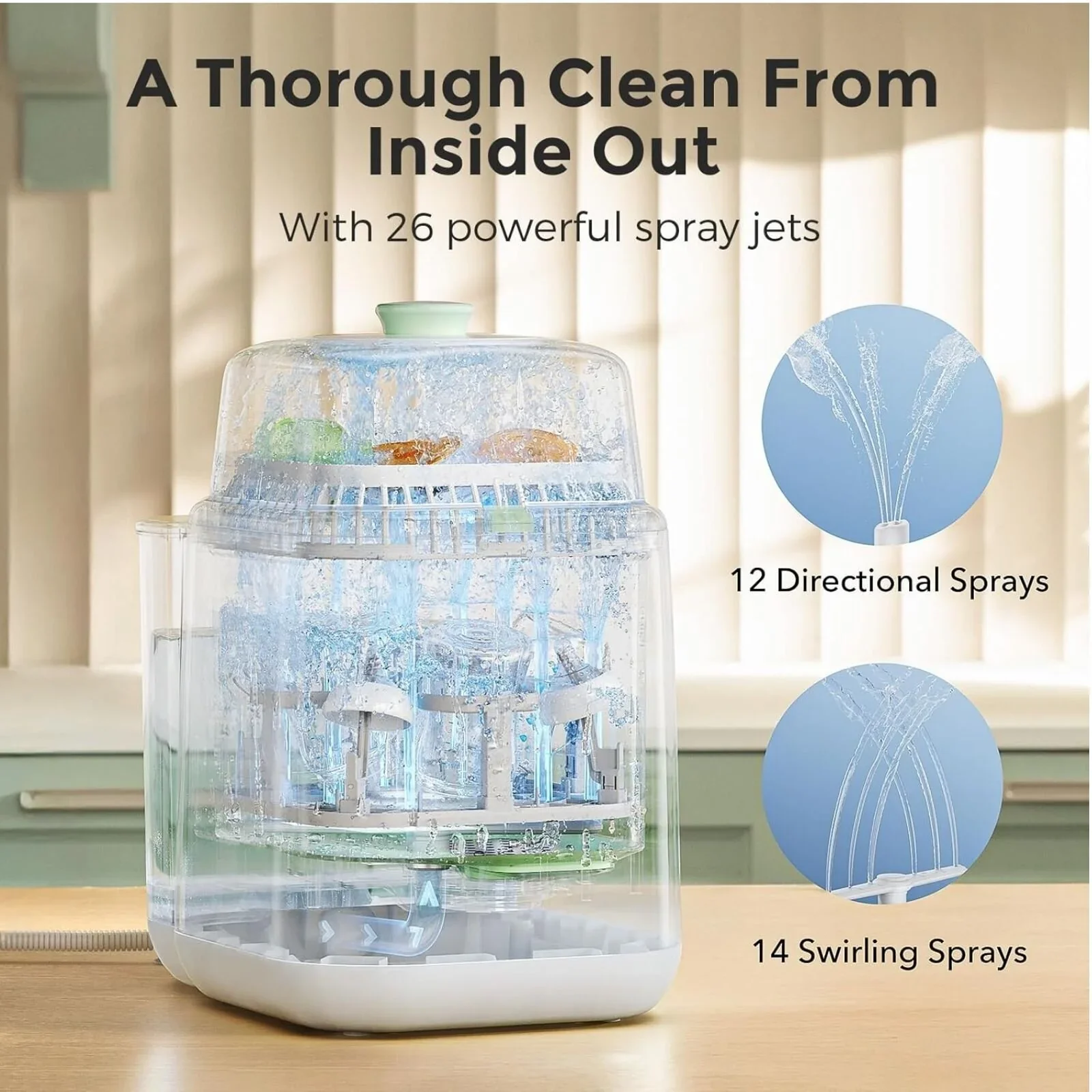 Momcozy KleanPal Pro Baby Bottle Washer & Steriliser & Dryer - Image 3