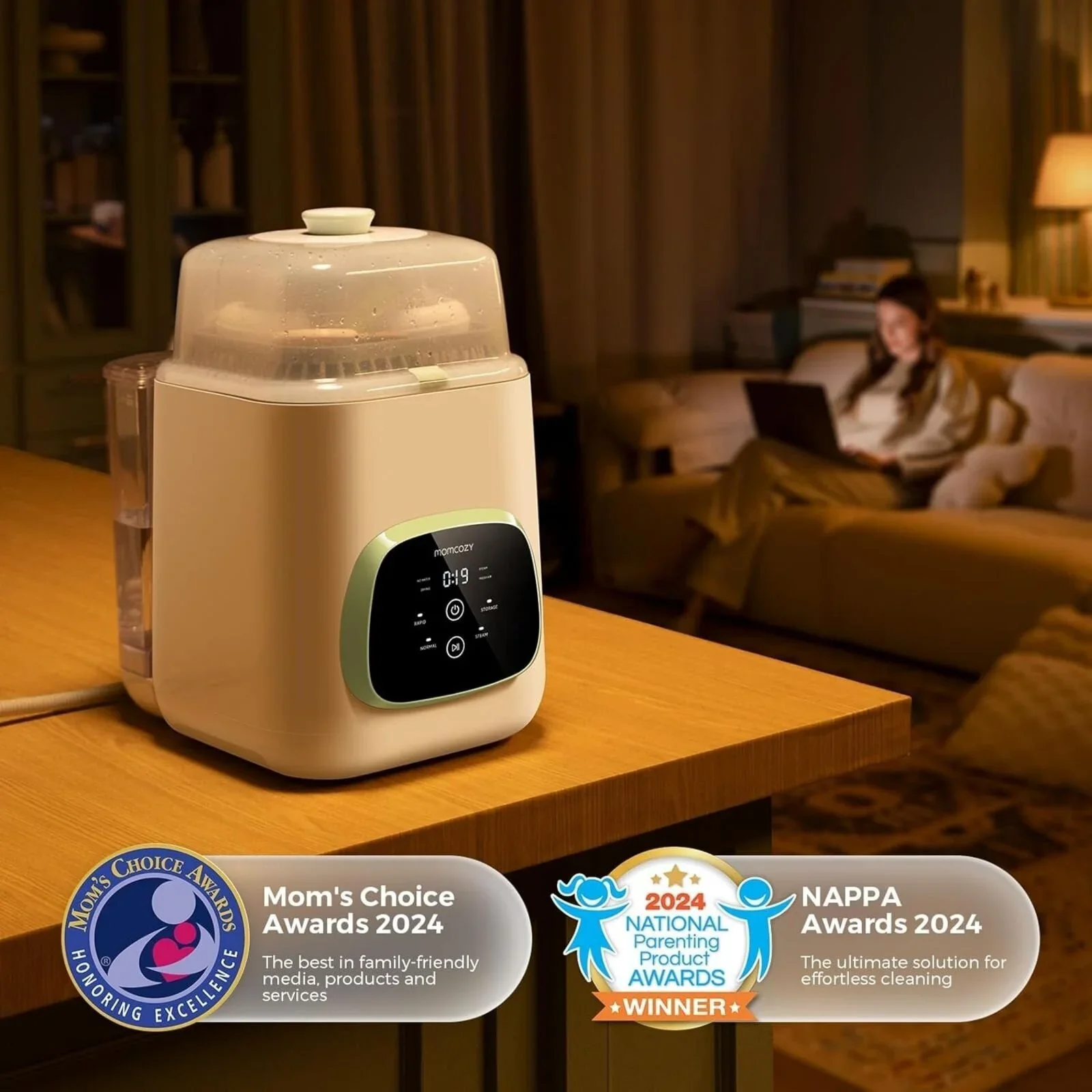 Momcozy KleanPal Pro Baby Bottle Washer & Steriliser & Dryer - Image 8