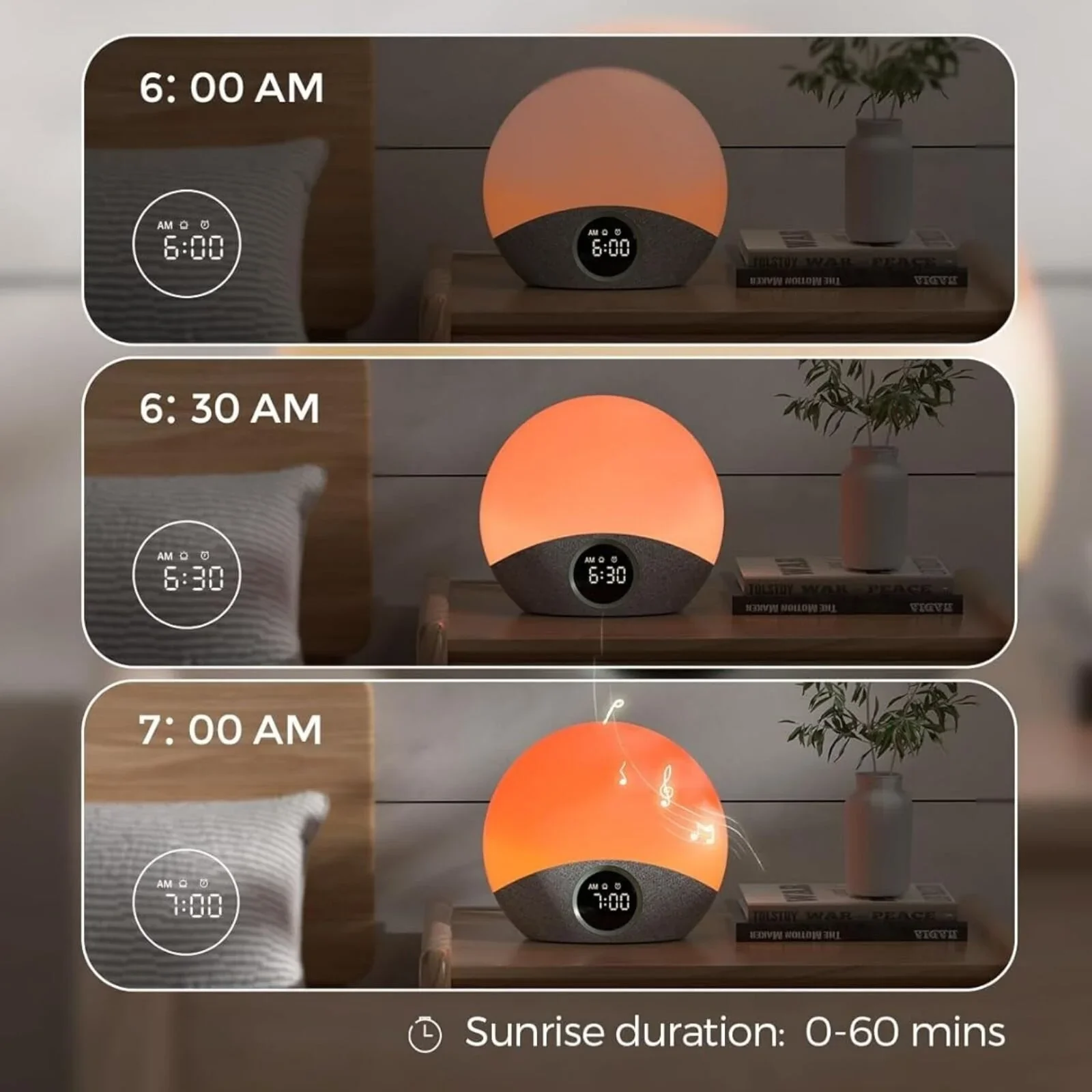 Momcozy Sunrise Echo Sound Machine Nightlight & Alarm Clock - Image 5