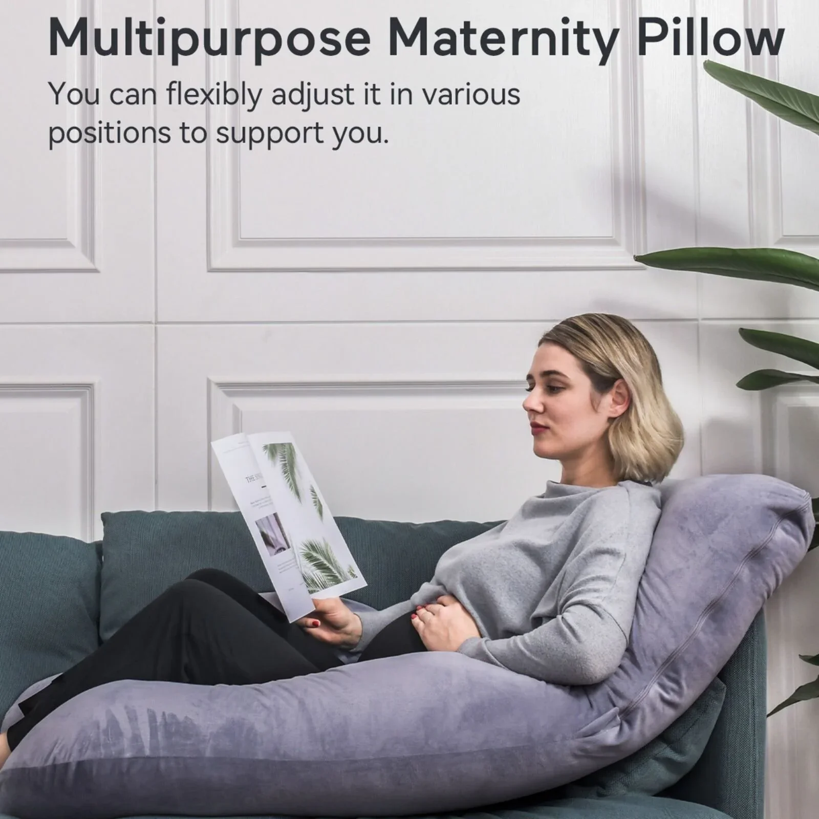 Momcozy U Shaped Maternity Body Pillow - Image 3