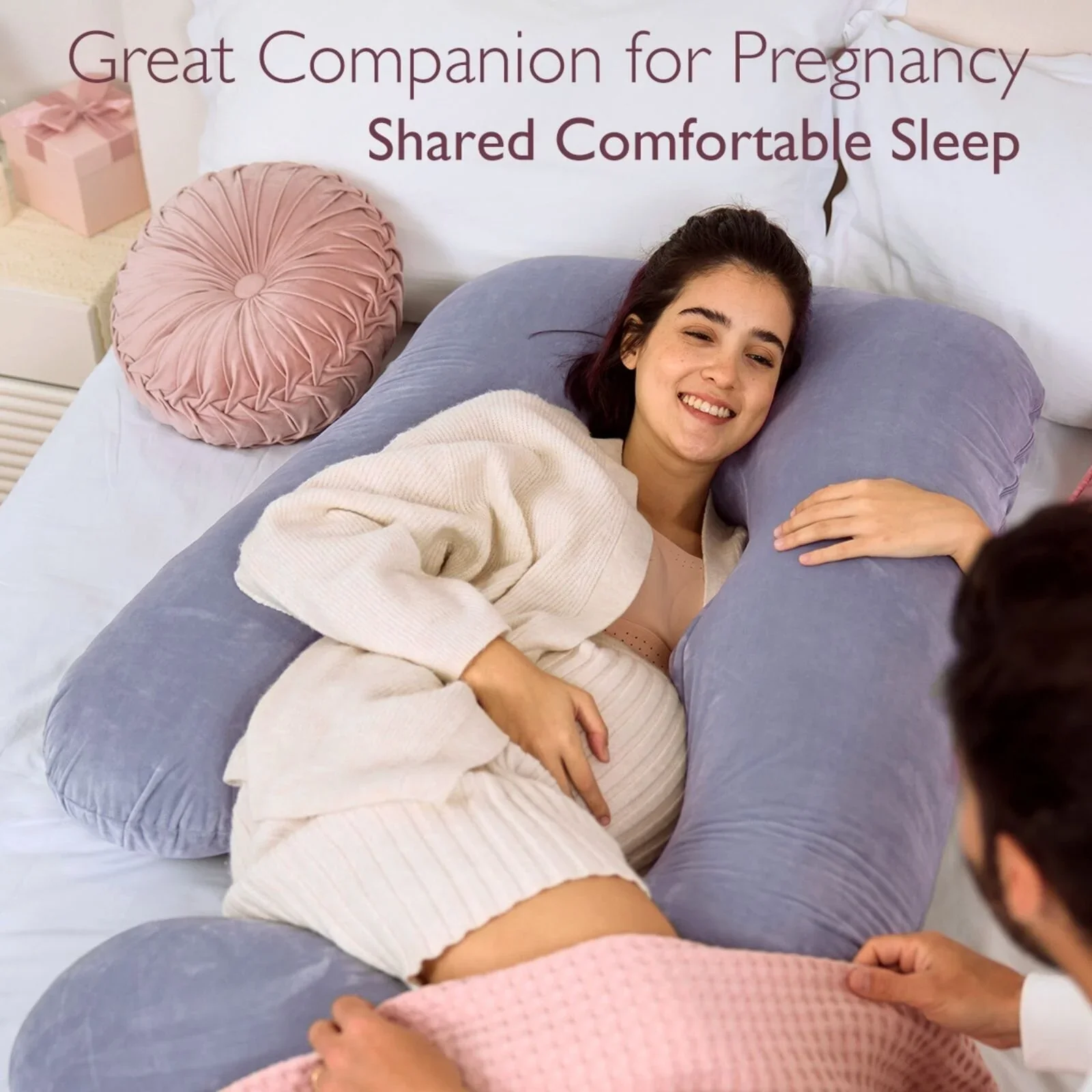 Momcozy U Shaped Maternity Pillow - Image 4