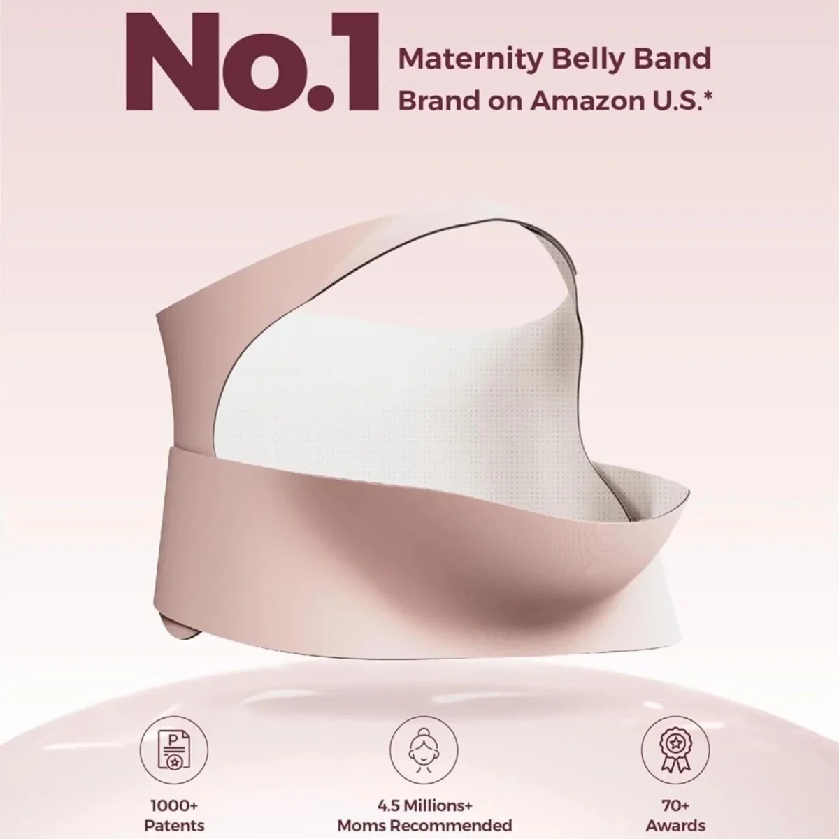 Momcozy Ergonest Maternity Belly Band M - Black - Image 6