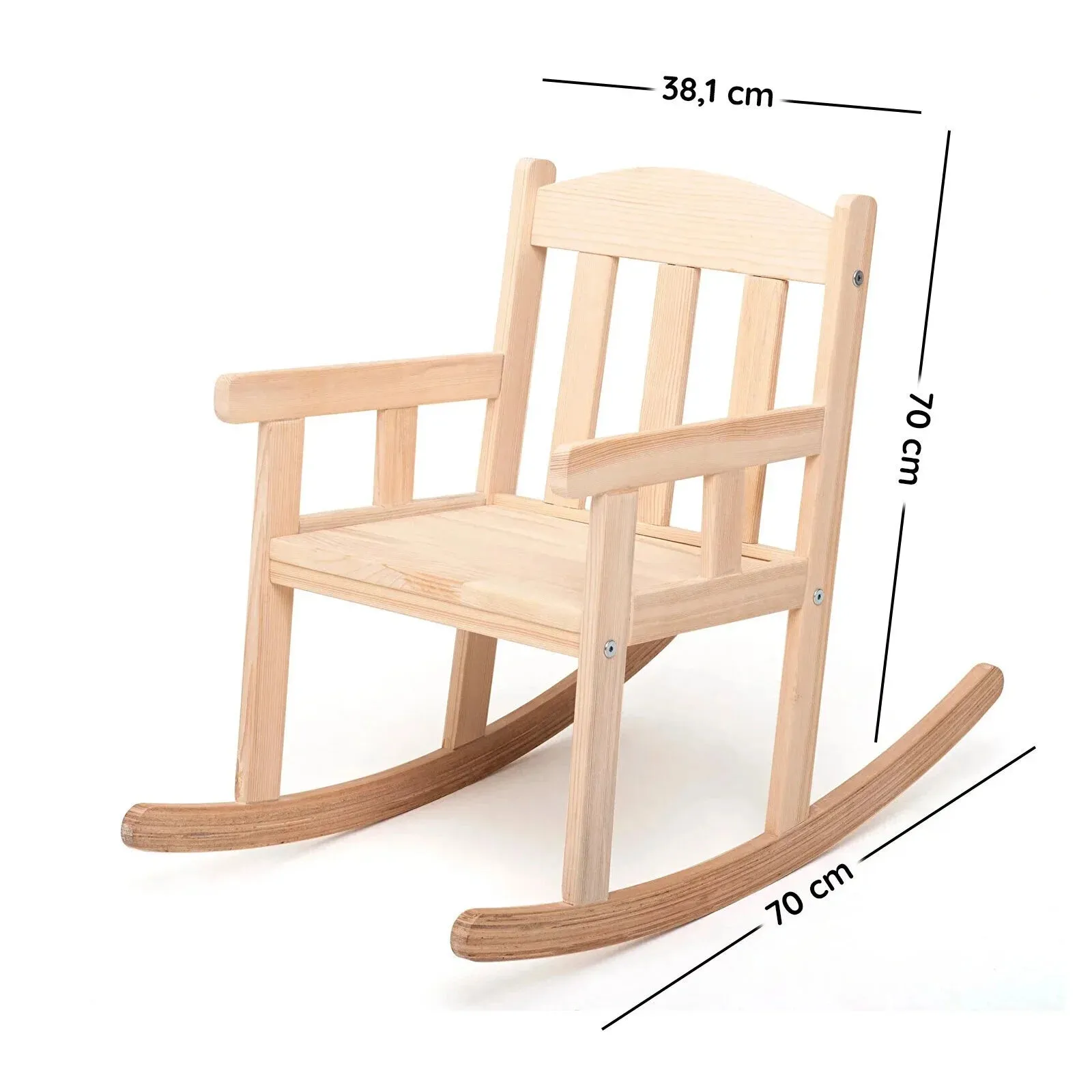 Montessori Wooden Child's Rocking Chair - Big - Image 7
