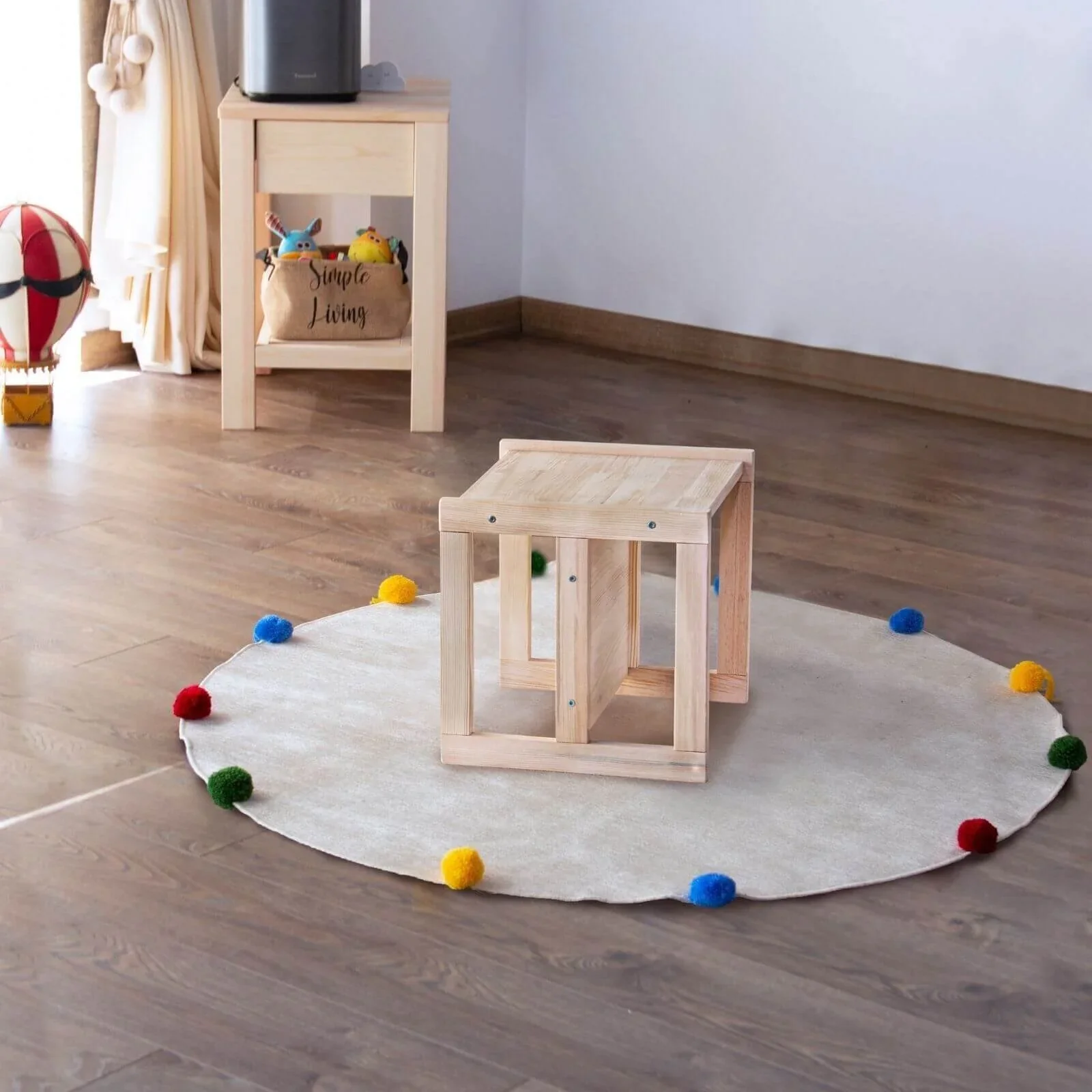 Montessori Wooden Convertable Table & Chair 36,1 cm (W) x 33,7 cm (H) x 36,6 cm (L) - Image 7