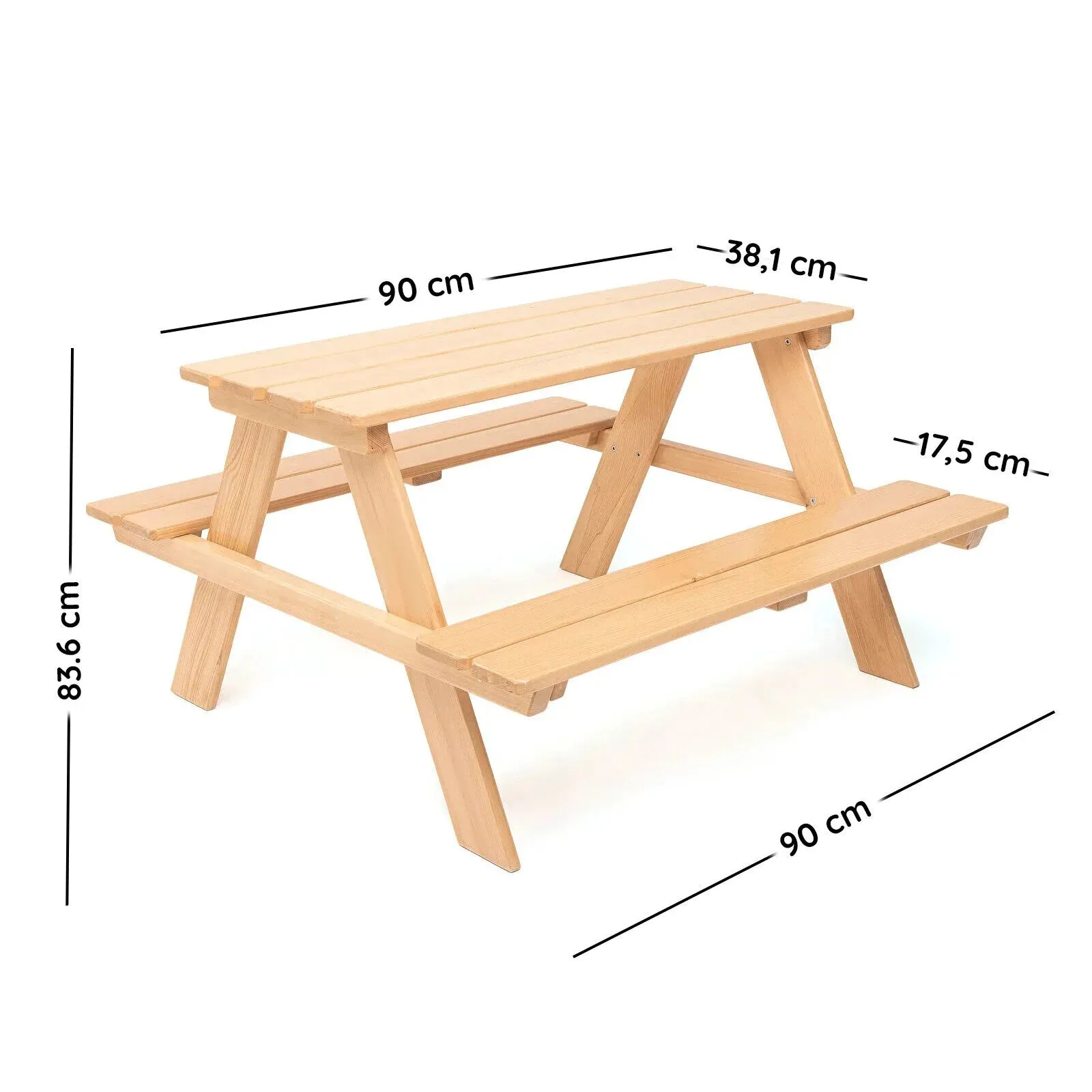 Montessori Wooden Mini Picnic Table - Image 10