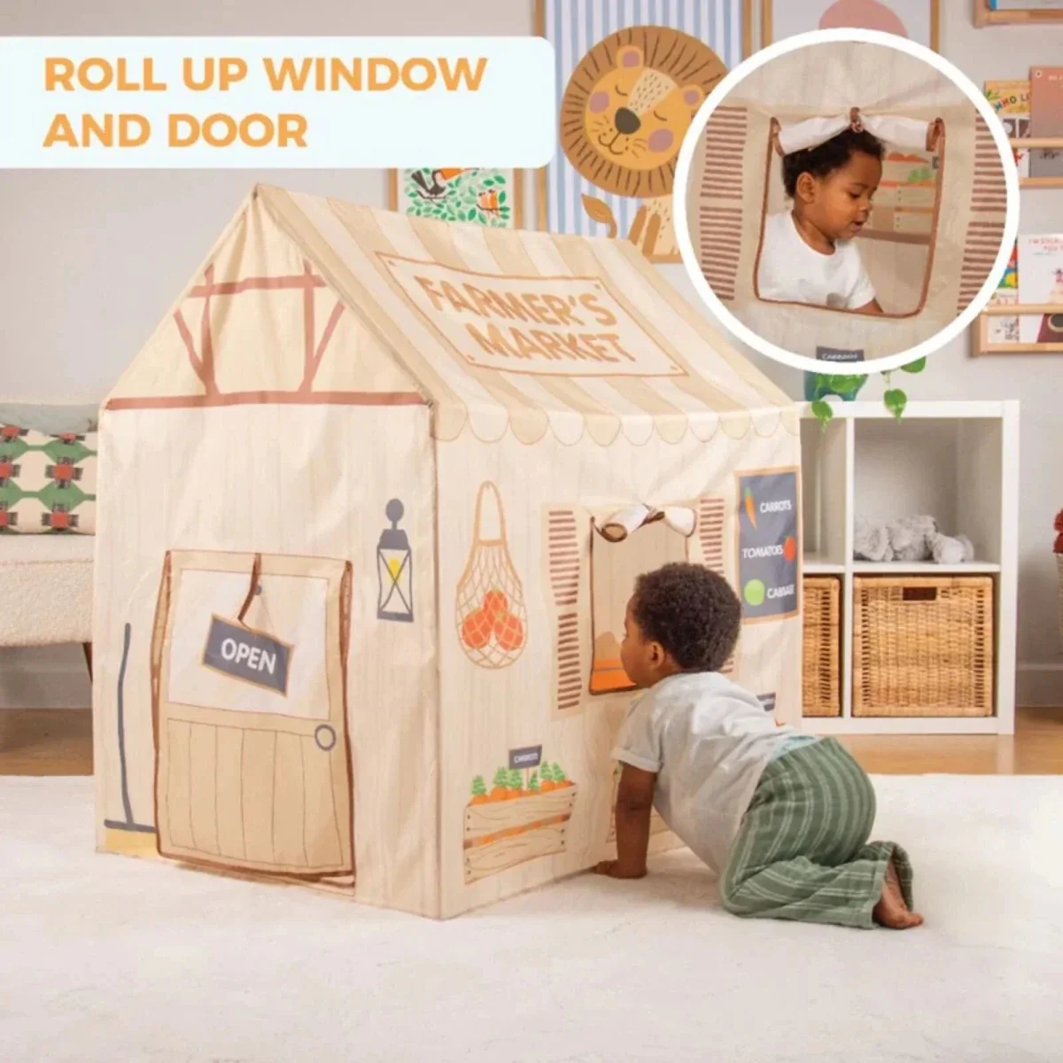 Mookie Activo Pop-Up Tent - Fruits & Vegetables - Image 3