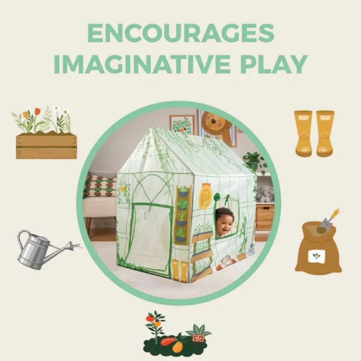 Mookie Activo Pop-Up Tent - Greenhouse - Image 6
