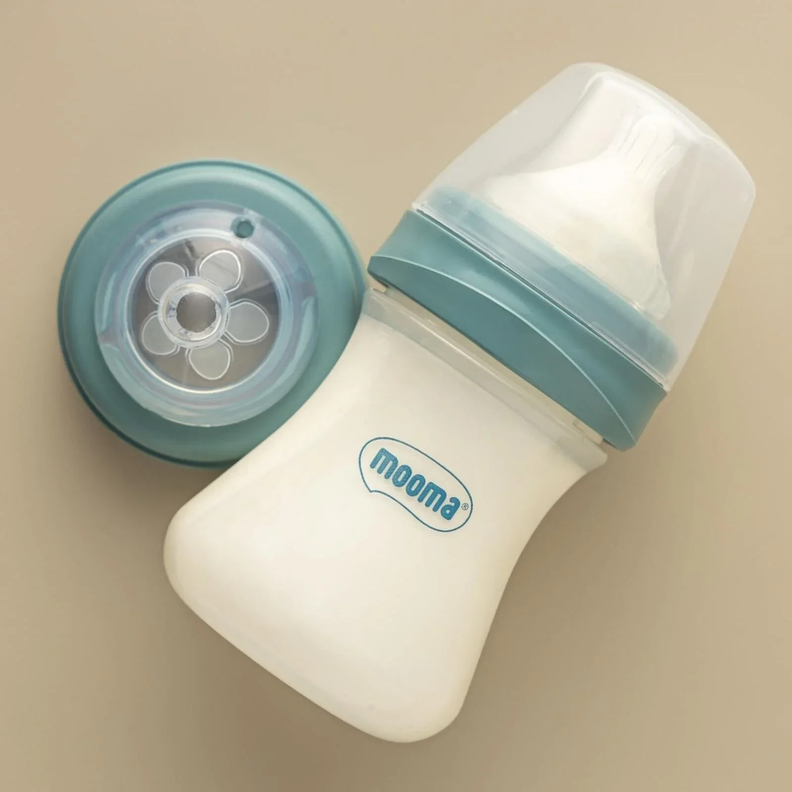 Mooma Kindy Bottle Slow Flow 0-6 months 150ml - Ball Bue - Image 4